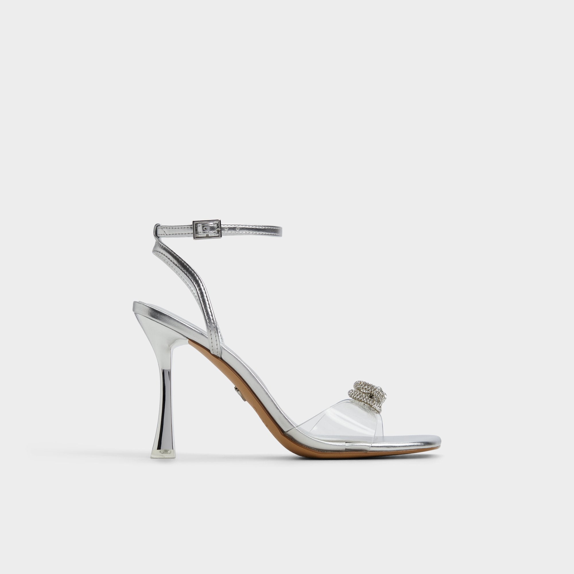 Aldo Ozley Silver Women's Strappy Heels - Strappy heeled sandal Silver