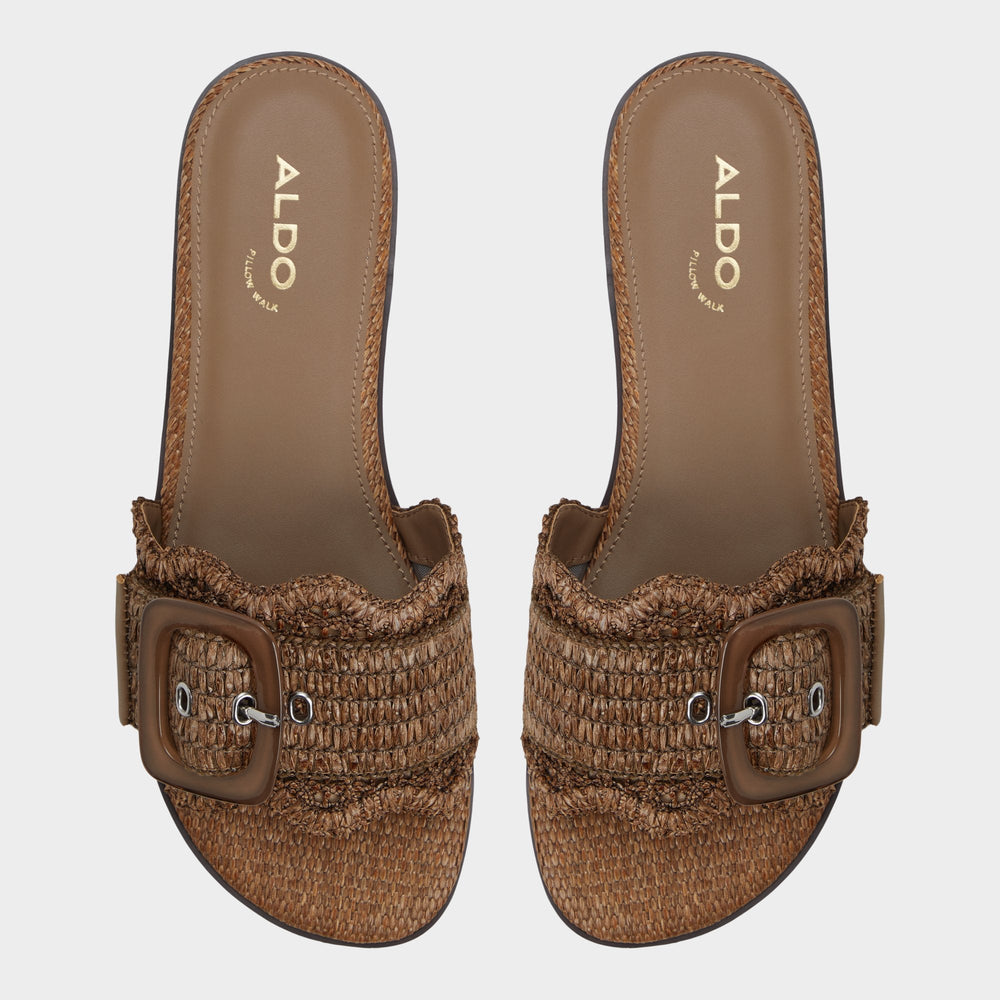 Aldo Wavysally in Light Brown - Slide sandal Light brown