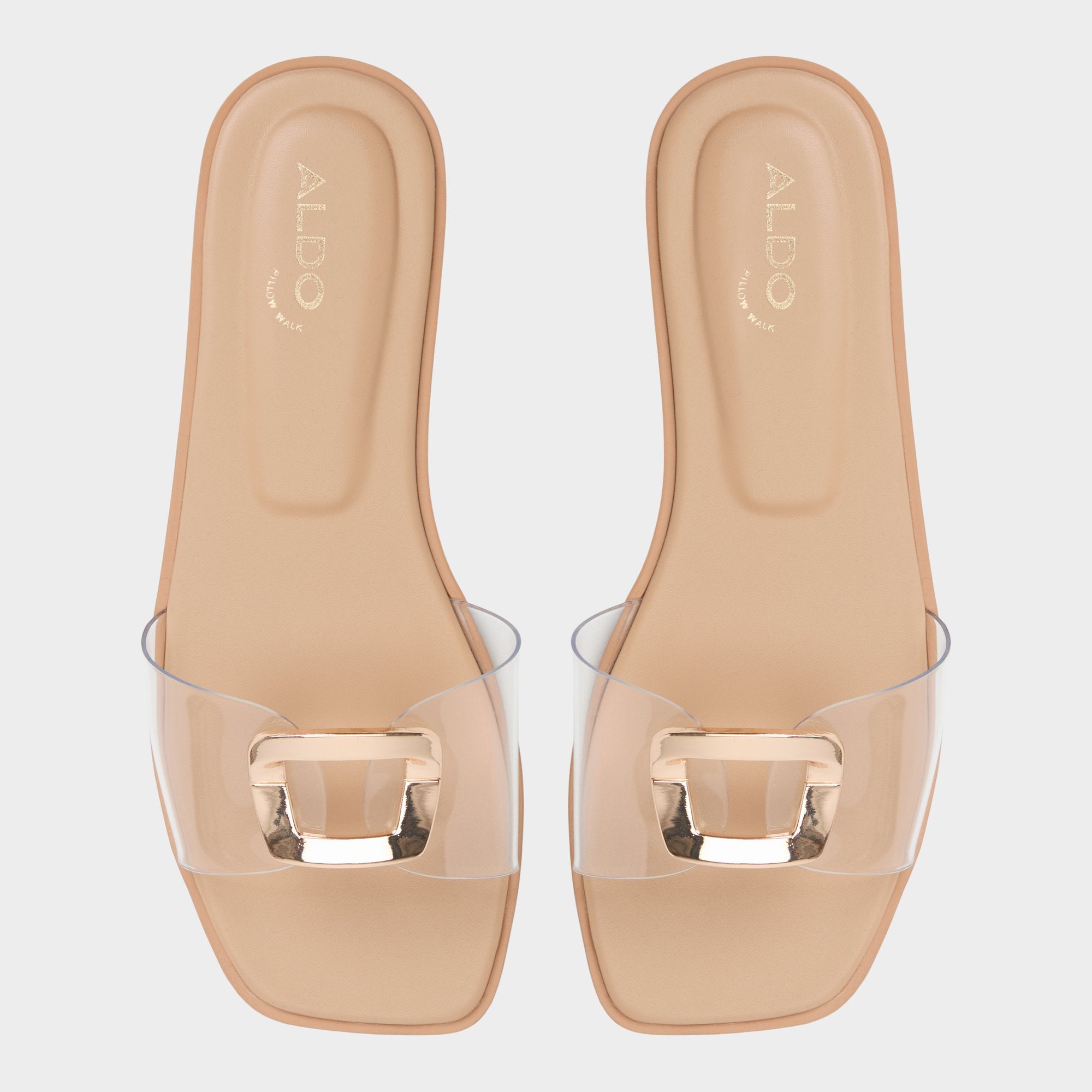 Aldo Tidella Clear Women's Flats - Slide sandal Clear