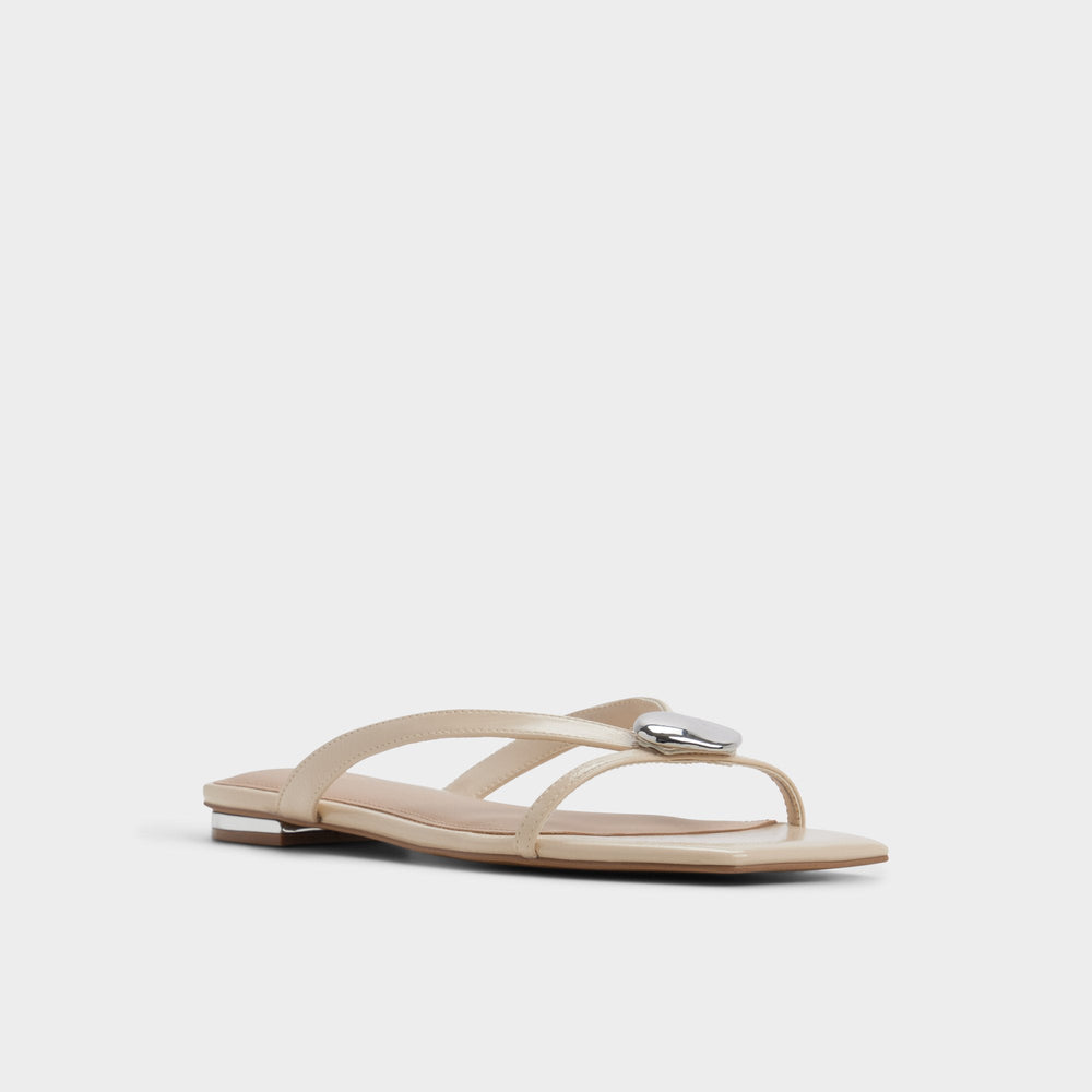Aldo Iliria Beige Women's Flats - Slide sandal Beige