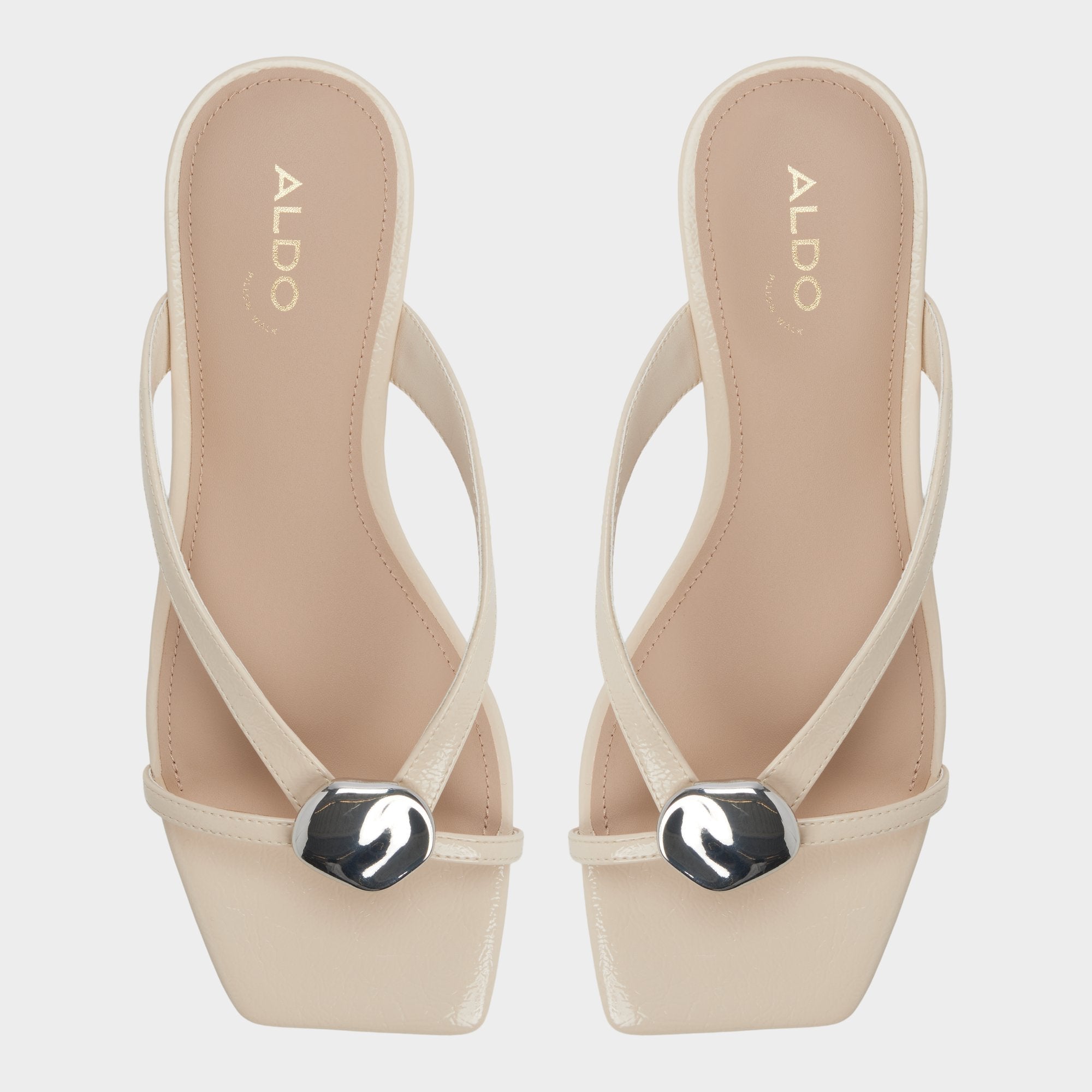 Aldo Iliria Beige Women's Flats - Slide sandal Beige