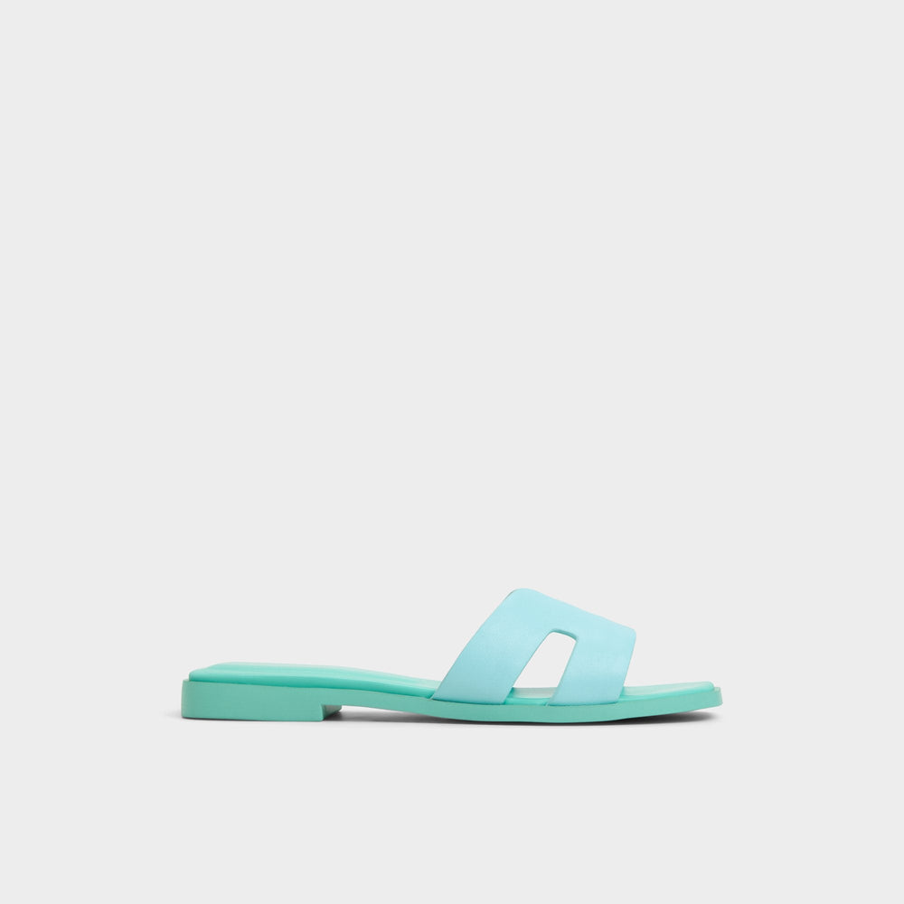 Aldo Itsandal Turquoise Women's Flats - Slide sandal Turquoise