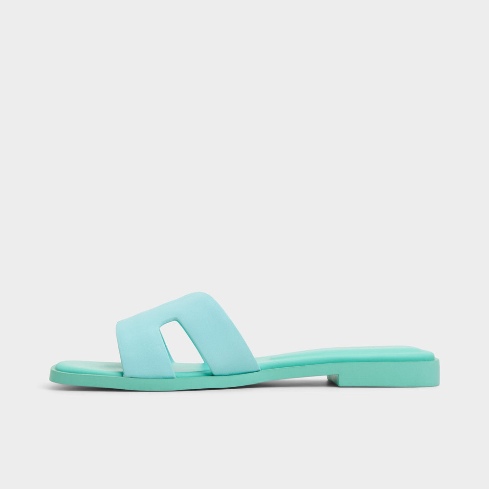 Aldo Itsandal Turquoise Women's Flats - Slide sandal Turquoise