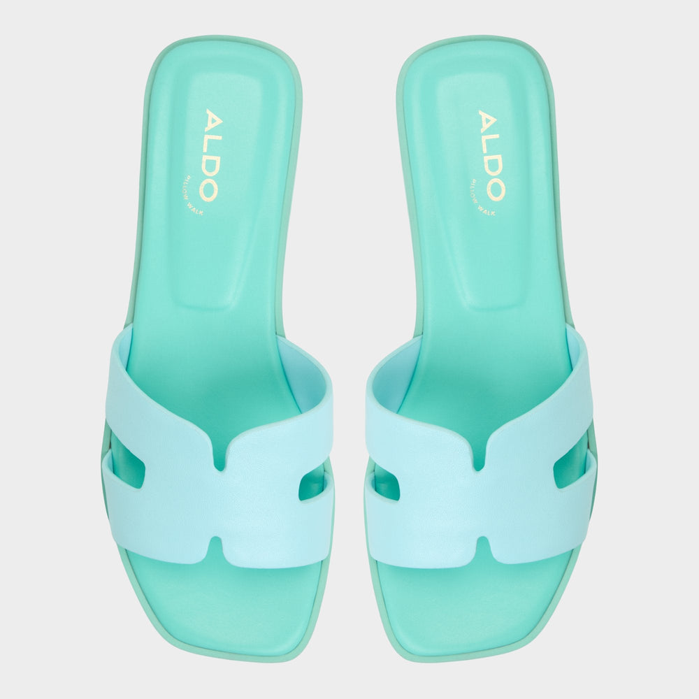 Aldo Itsandal Turquoise Women's Flats - Slide sandal Turquoise