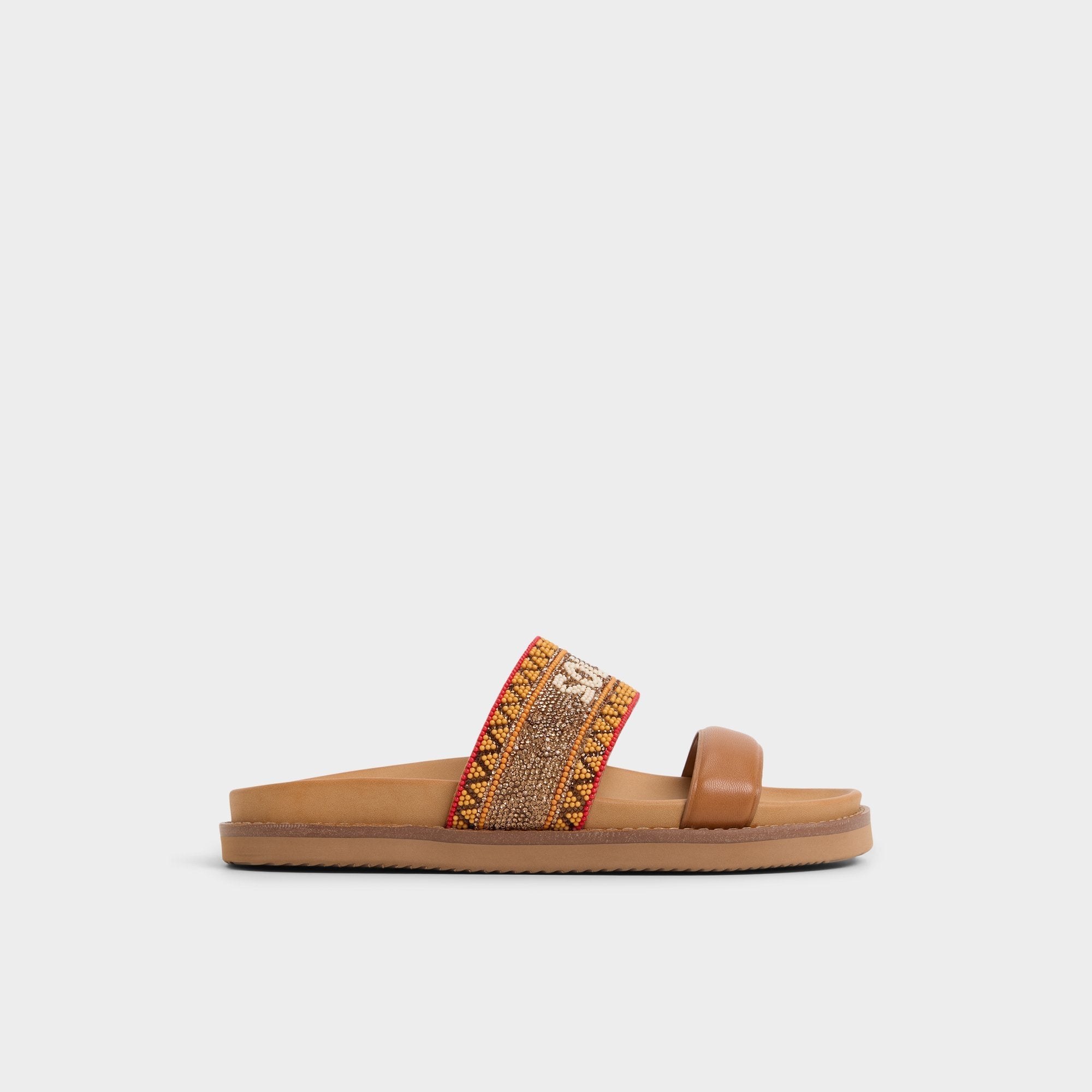 Aldo Beachvacay Brown Multi Women's Footbed sandals -  Brown multi