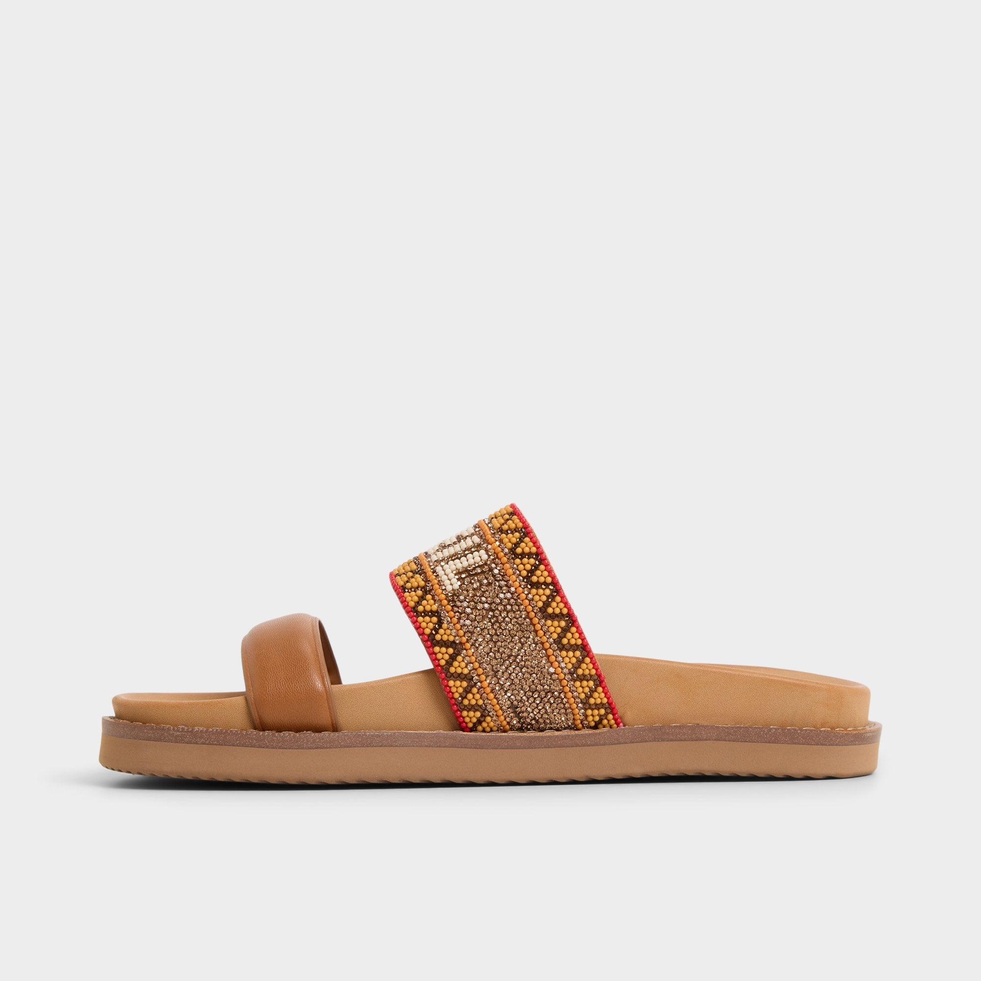 Aldo Beachvacay Brown Multi Women's Footbed sandals -  Brown multi