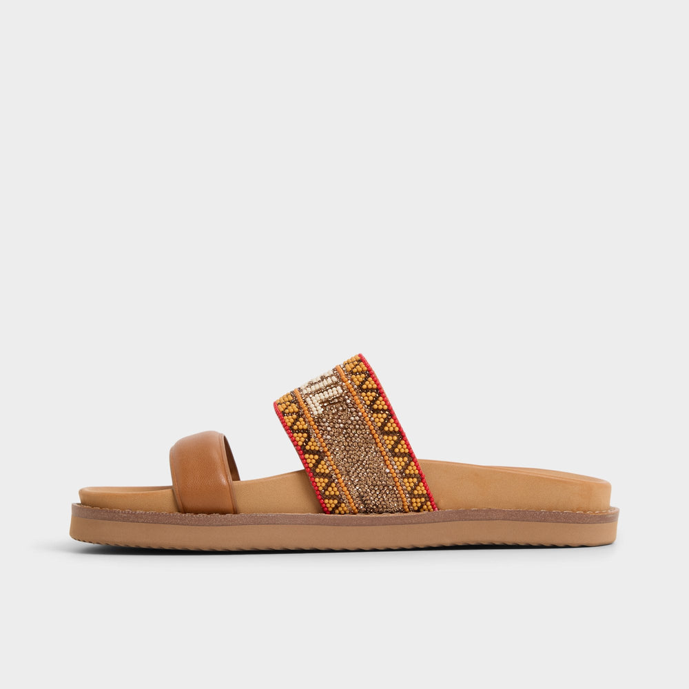 Aldo Beachvacay Brown Multi Women's Footbed sandals -  Brown multi