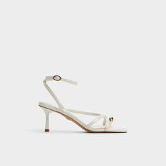 Aldo Elodiah White/Bone Women's Travel essentials - Strappy heeled sandal, Stiletto heel White/bone
