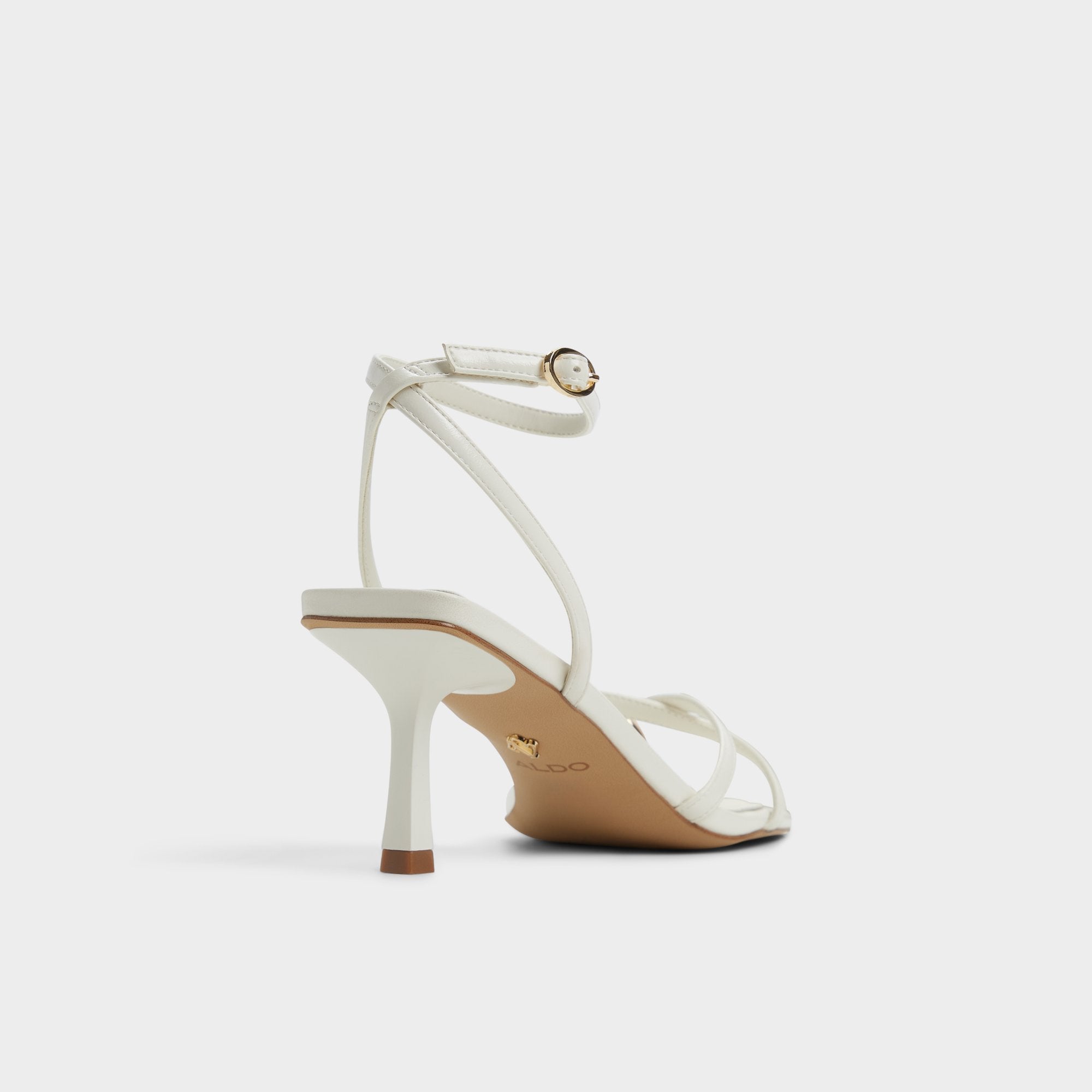 Aldo Elodiah White/Bone Women's Travel essentials - Strappy heeled sandal, Stiletto heel White/bone