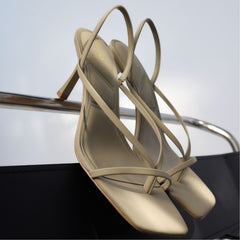 Aldo Riva Other Green Women's Strappy sandals - Sling back heeled sandal, Stiletto heel Other Green