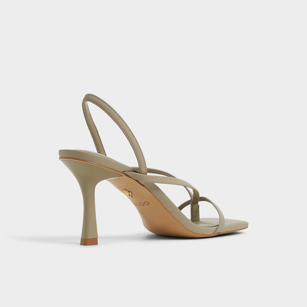 Aldo Riva Other Green Women's Strappy sandals - Sling back heeled sandal, Stiletto heel Other Green