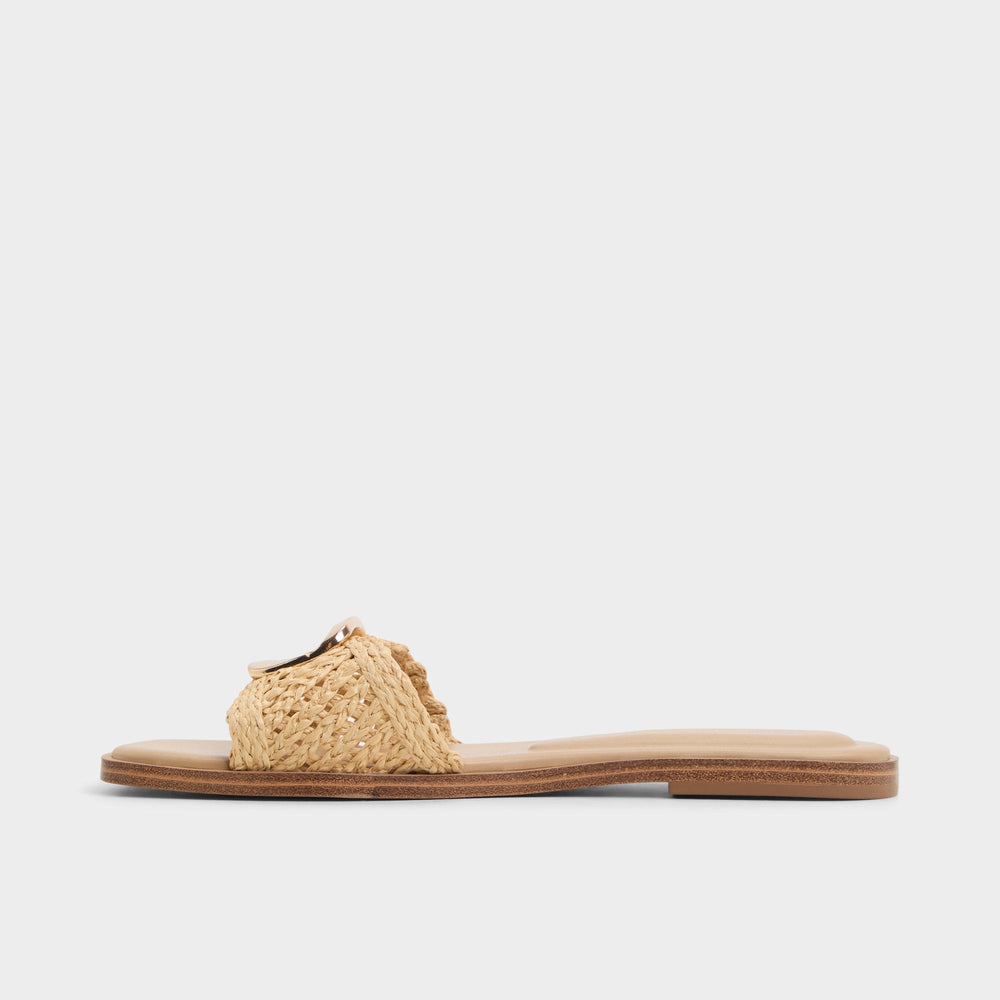 Aldo Tidella Natural Women's Flats - Slide sandal Natural