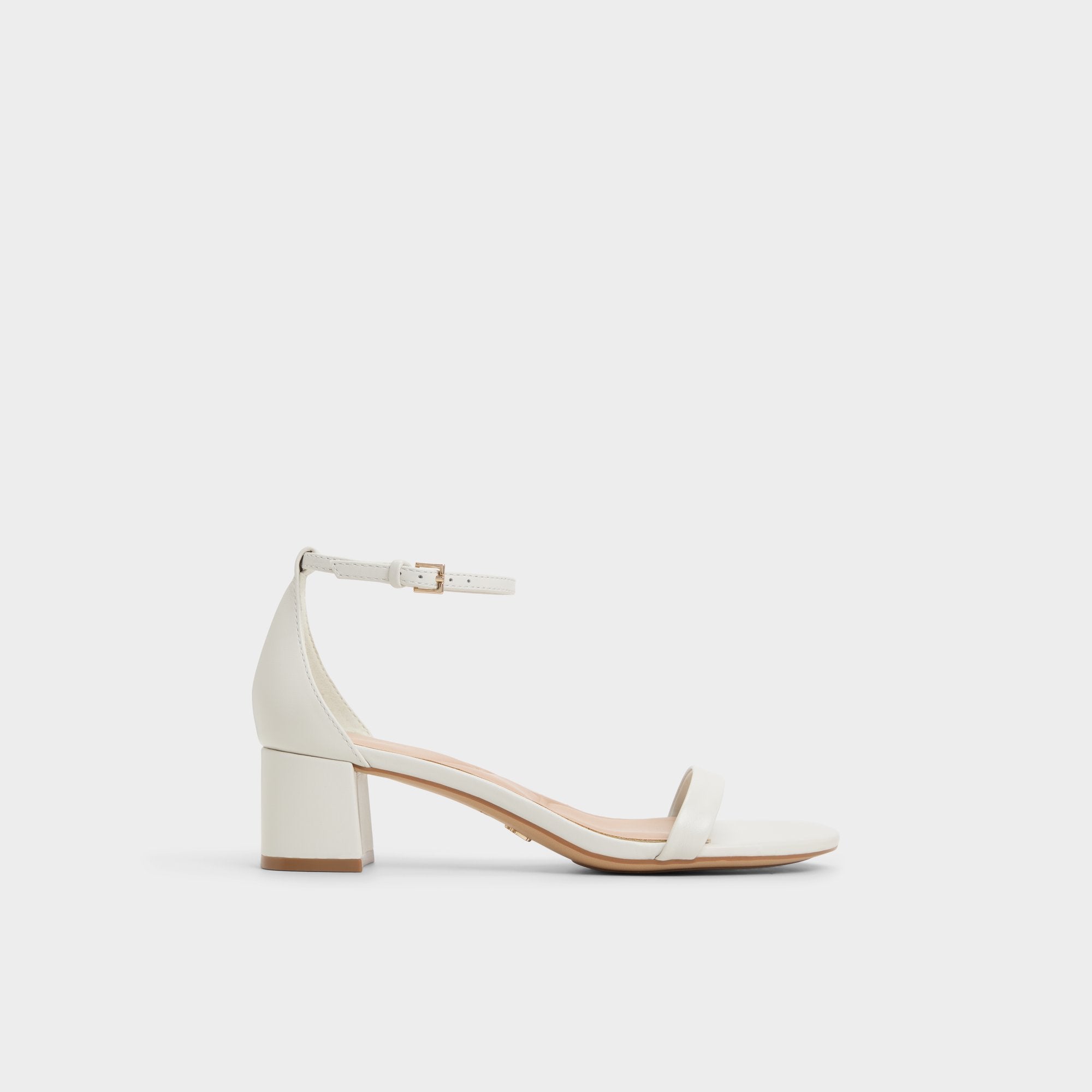 Aldo Calliope White/Bone Women's Block heels - Heeled sandal, Block heel White/Bone