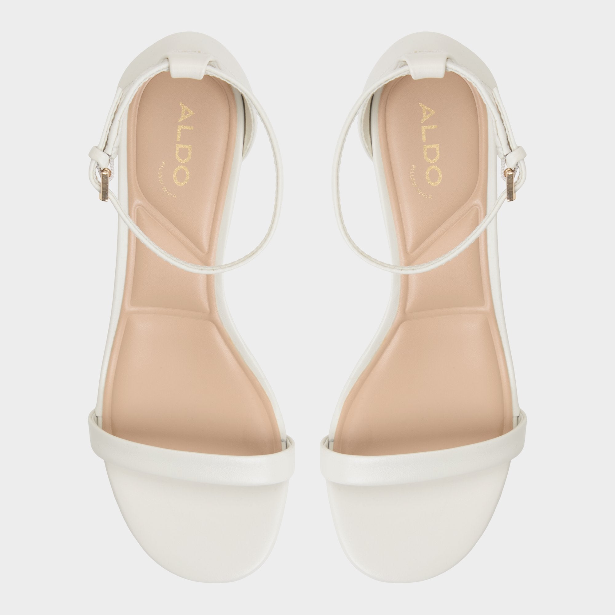 Aldo Calliope White/Bone Women's Block heels - Heeled sandal, Block heel White/Bone
