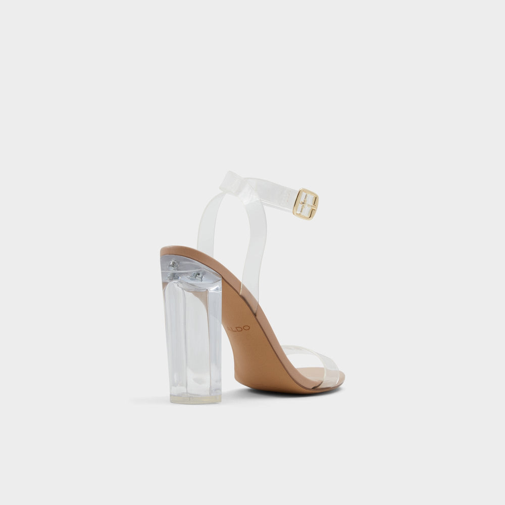 Aldo Aniwien Bone Women's Strappy sandals - Strappy heeled sandal, Block heel Bone