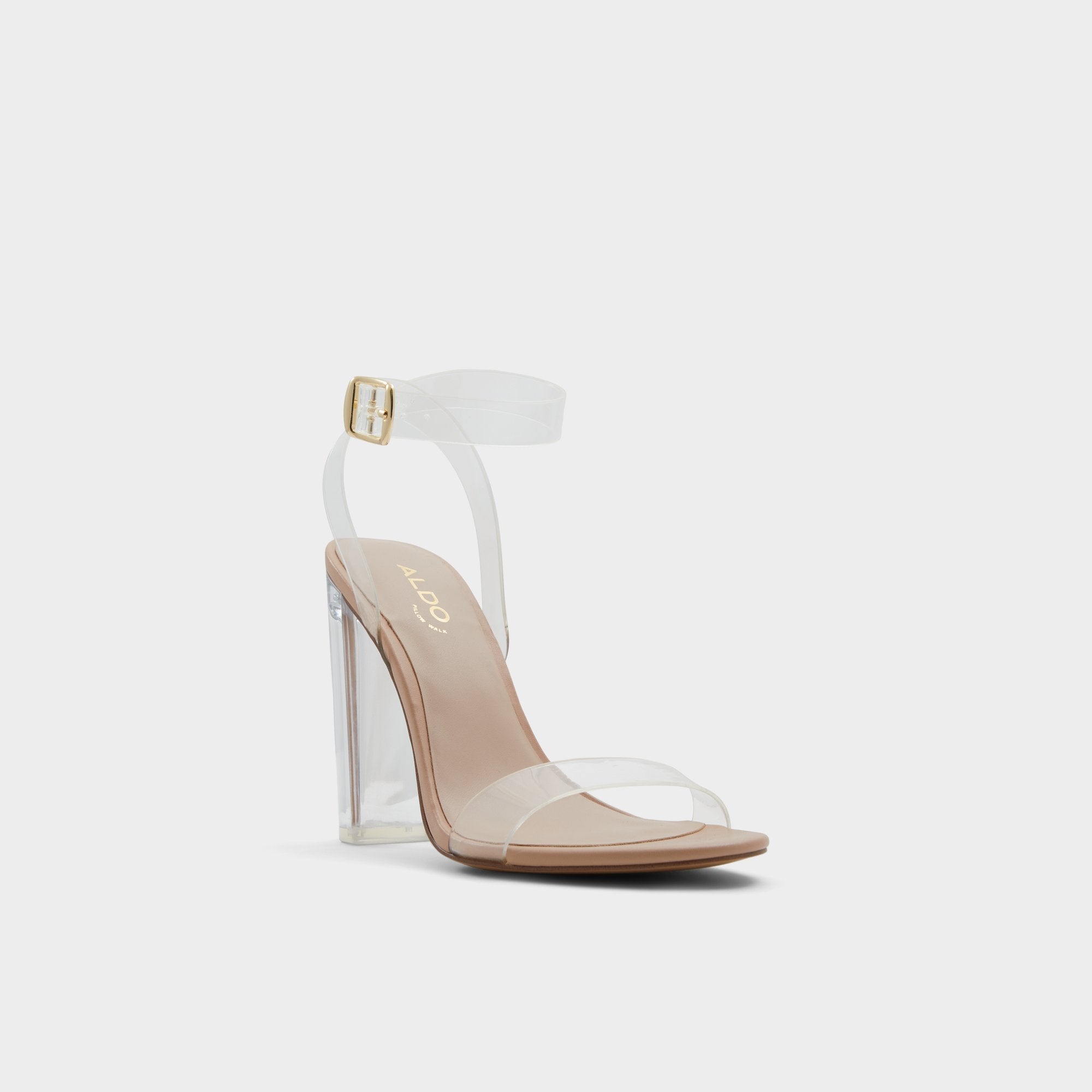 Aldo Aniwien Bone Women's Strappy sandals - Strappy heeled sandal, Block heel Bone