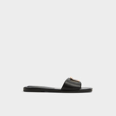Aldo Tidella Black Women's Flats - Slide sandal Black