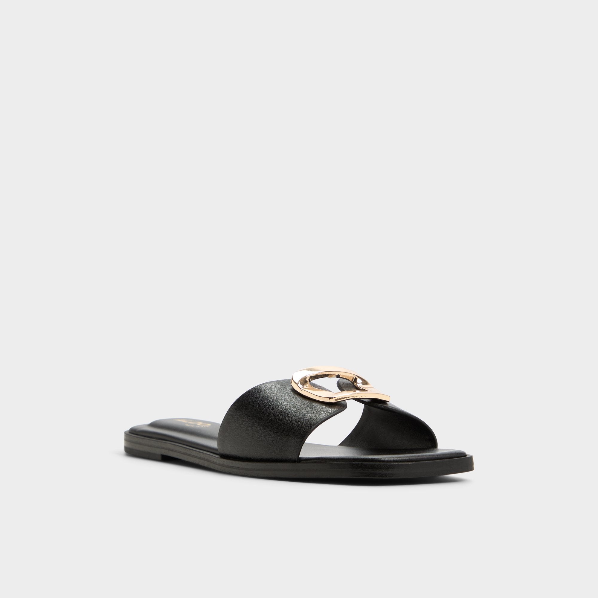 Aldo Tidella Black Women's Flats - Slide sandal Black