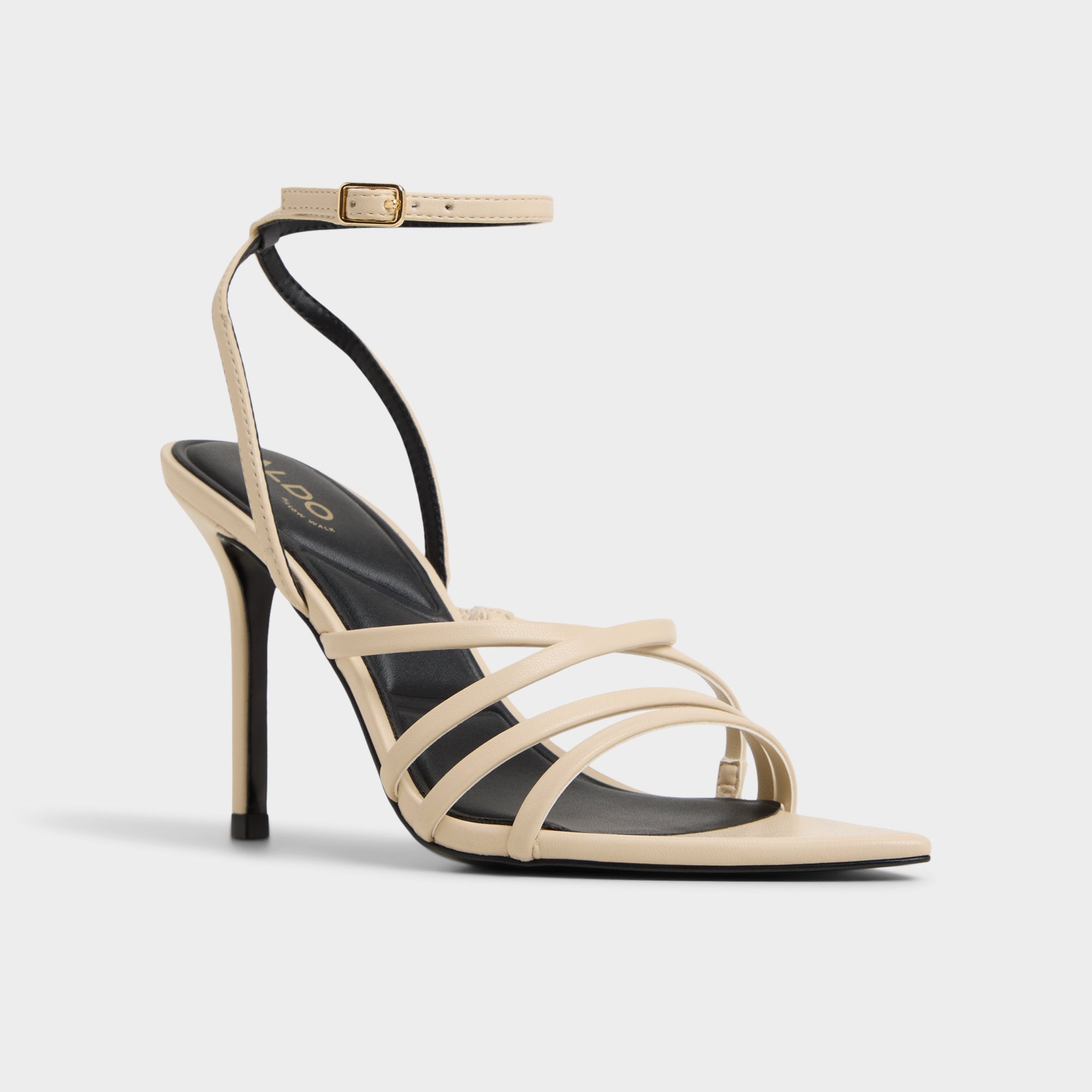 Aldo Solania Light Beige Women's Strappy sandals - Heeled sandal, Stiletto heel Light Beige