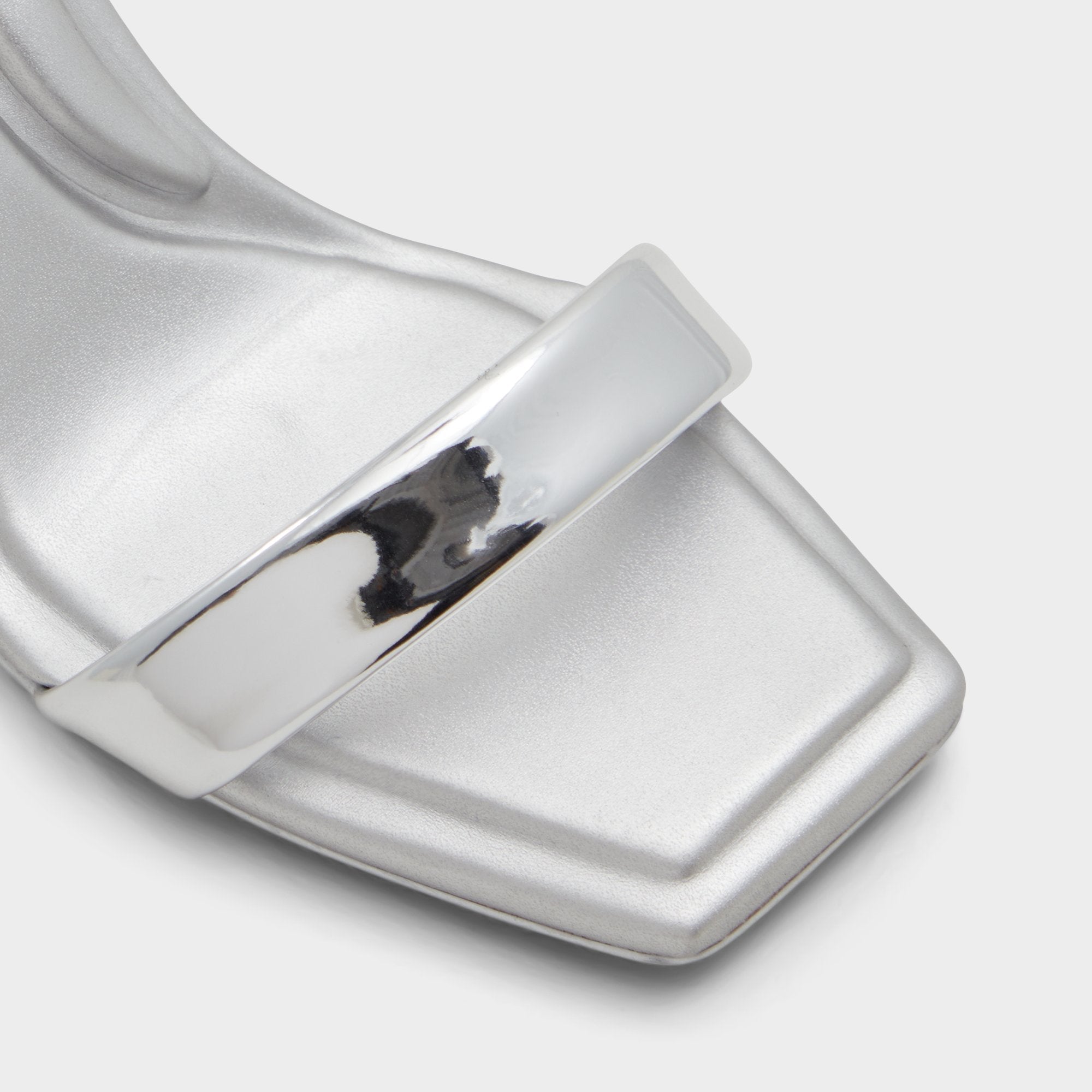 Aldo Aurorai Silver Women's Block heels - Strappy heeled sandal, Block heel Silver