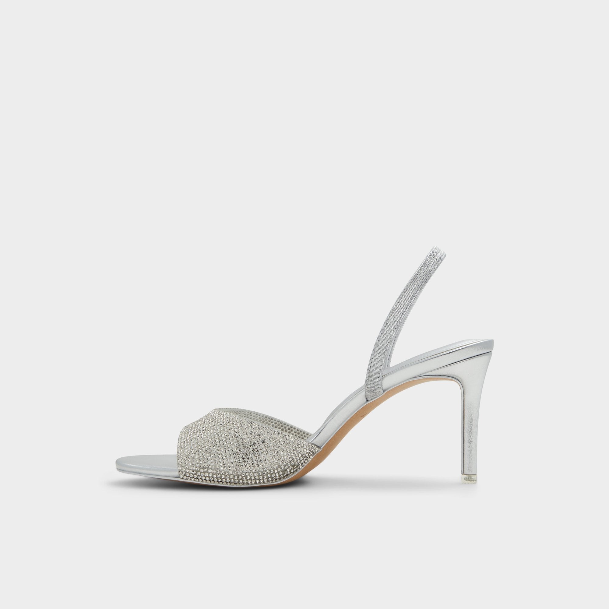 Aldo Aitana in Silver - Strappy heeled sandal, Stiletto heel Silver