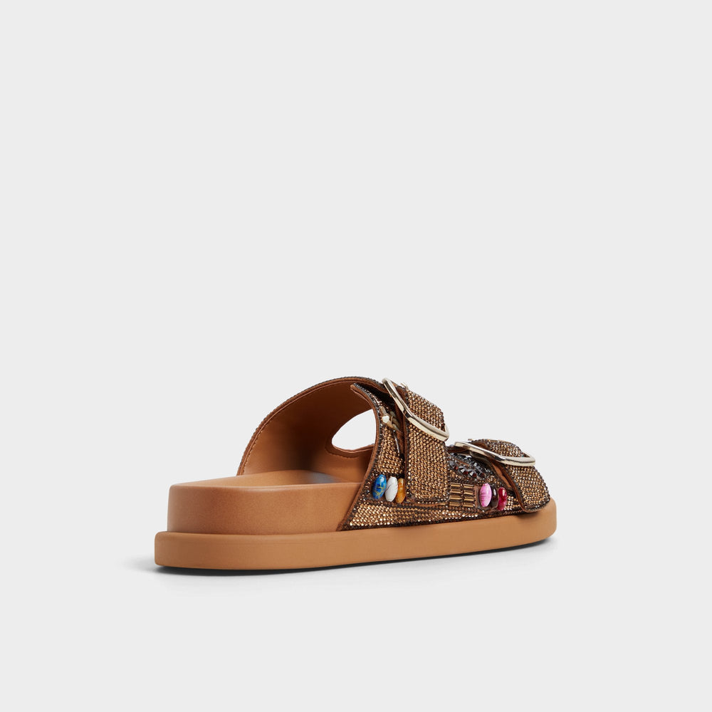 Aldo Bohochic Open Brown Women's Footbed sandals - Footbed sandal Open Brown