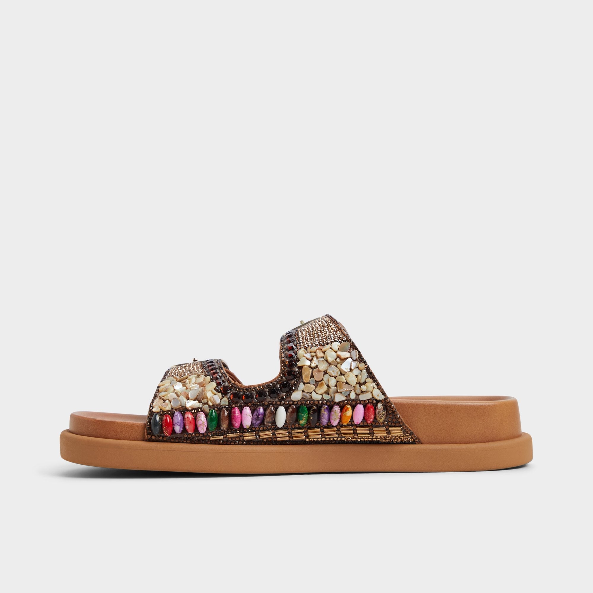 Aldo Bohochic Open Brown Women's Footbed sandals - Footbed sandal Open Brown
