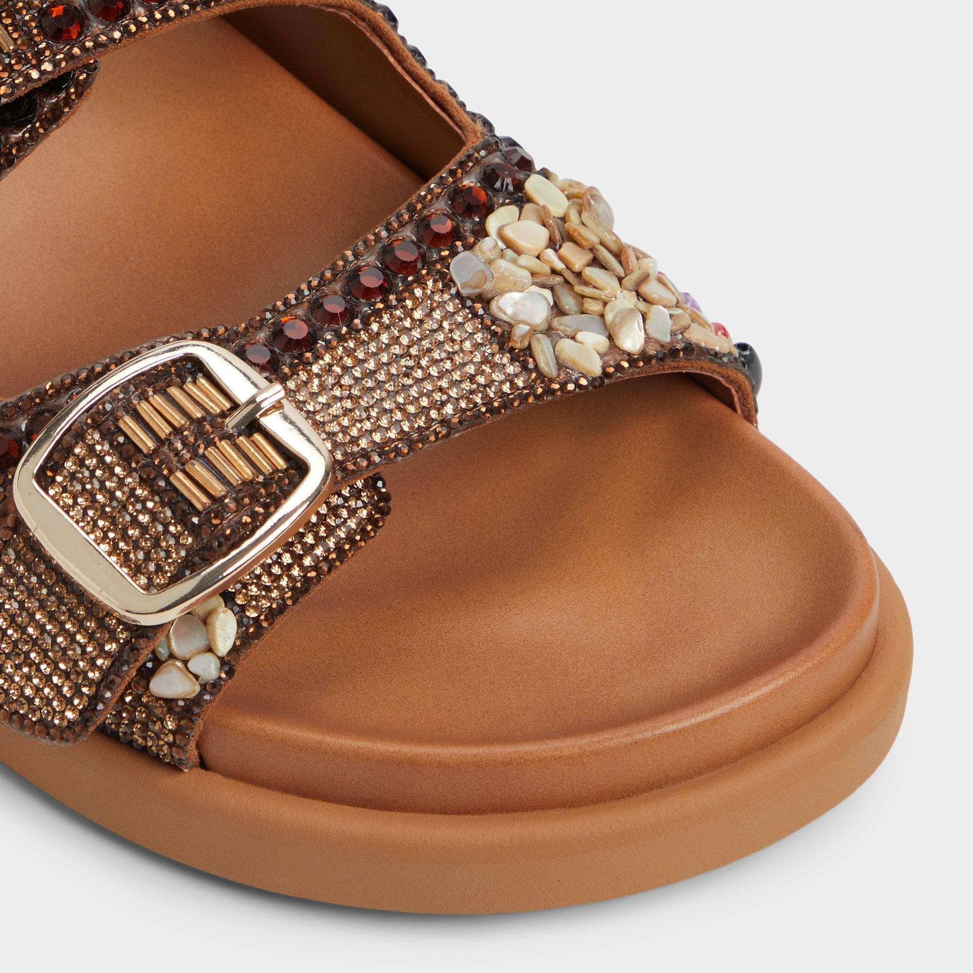 Aldo Bohochic Open Brown Women's Footbed sandals - Footbed sandal Open Brown