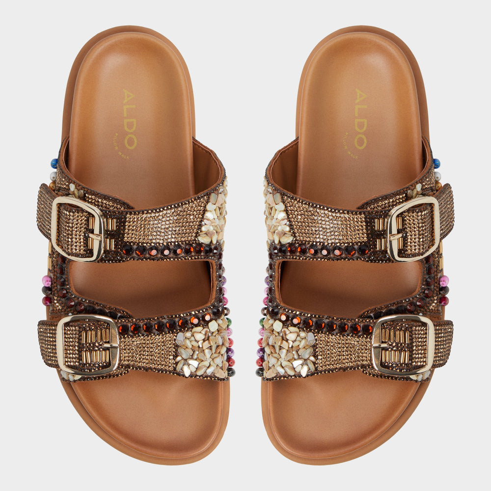 Aldo Bohochic Open Brown Women's Footbed sandals - Footbed sandal Open Brown