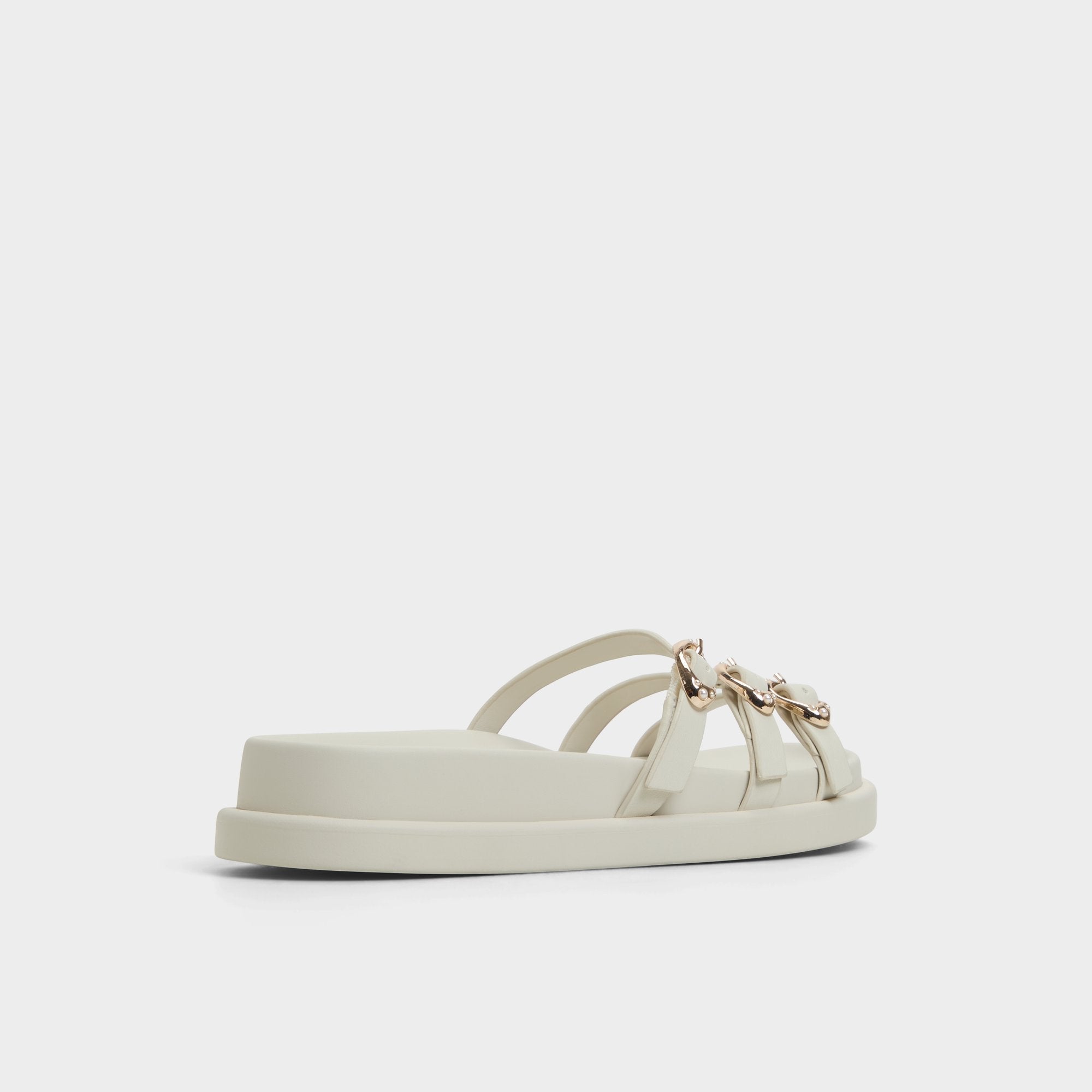 Aldo Zephyra White Women's Footbed sandals - Footbed sandal, Footbed sandal White