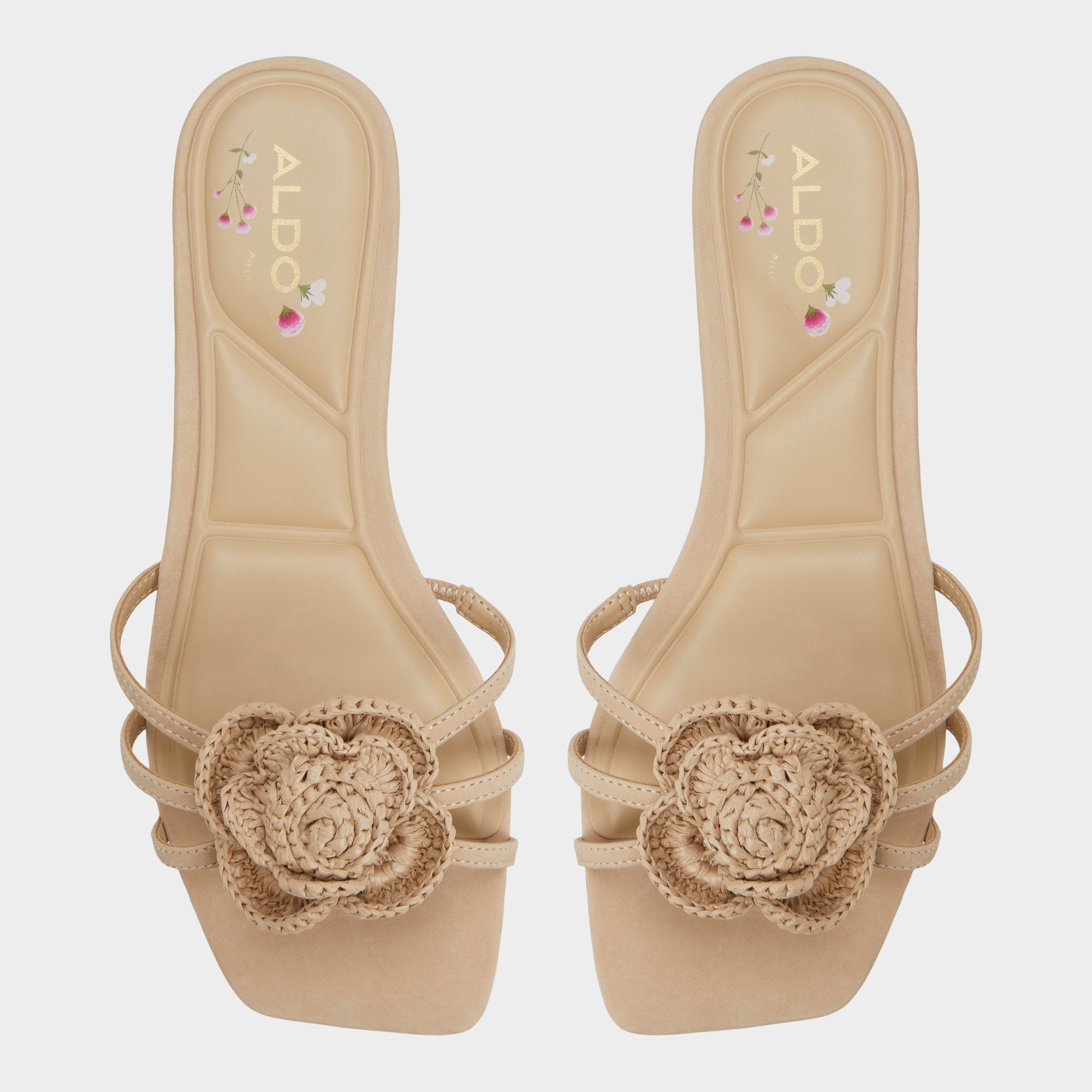 Aldo Wildbloom Sand Women's Travel essentials - Strappy flat sandal Sand