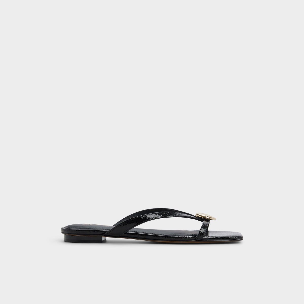 Aldo Iliria Black Women's Flats - Slide sandal Black