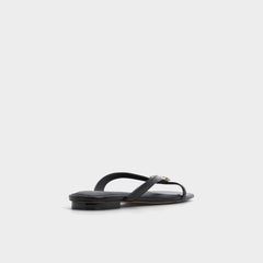 Aldo Iliria Black Women's Flats - Slide sandal Black