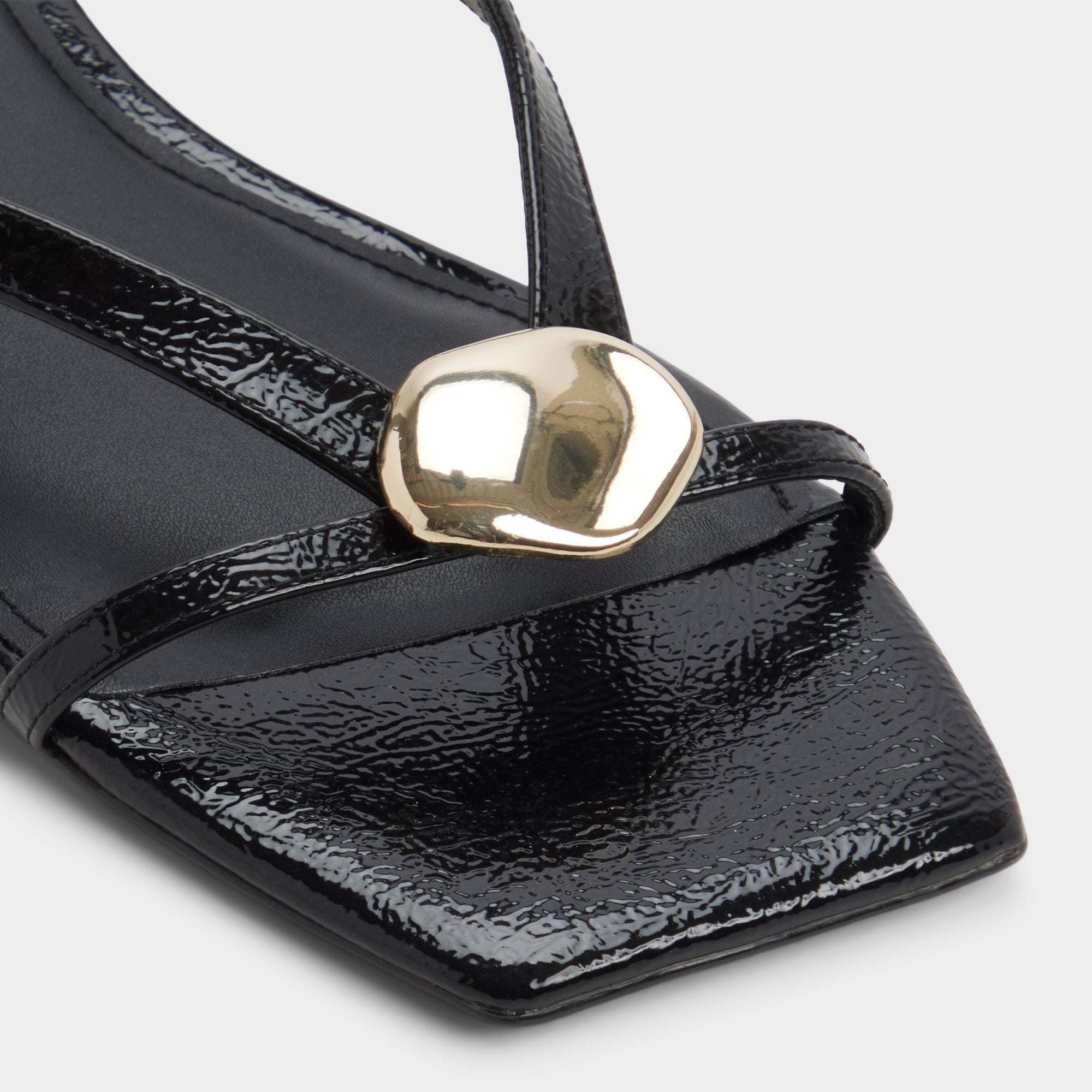 Aldo Iliria Black Women's Flats - Slide sandal Black