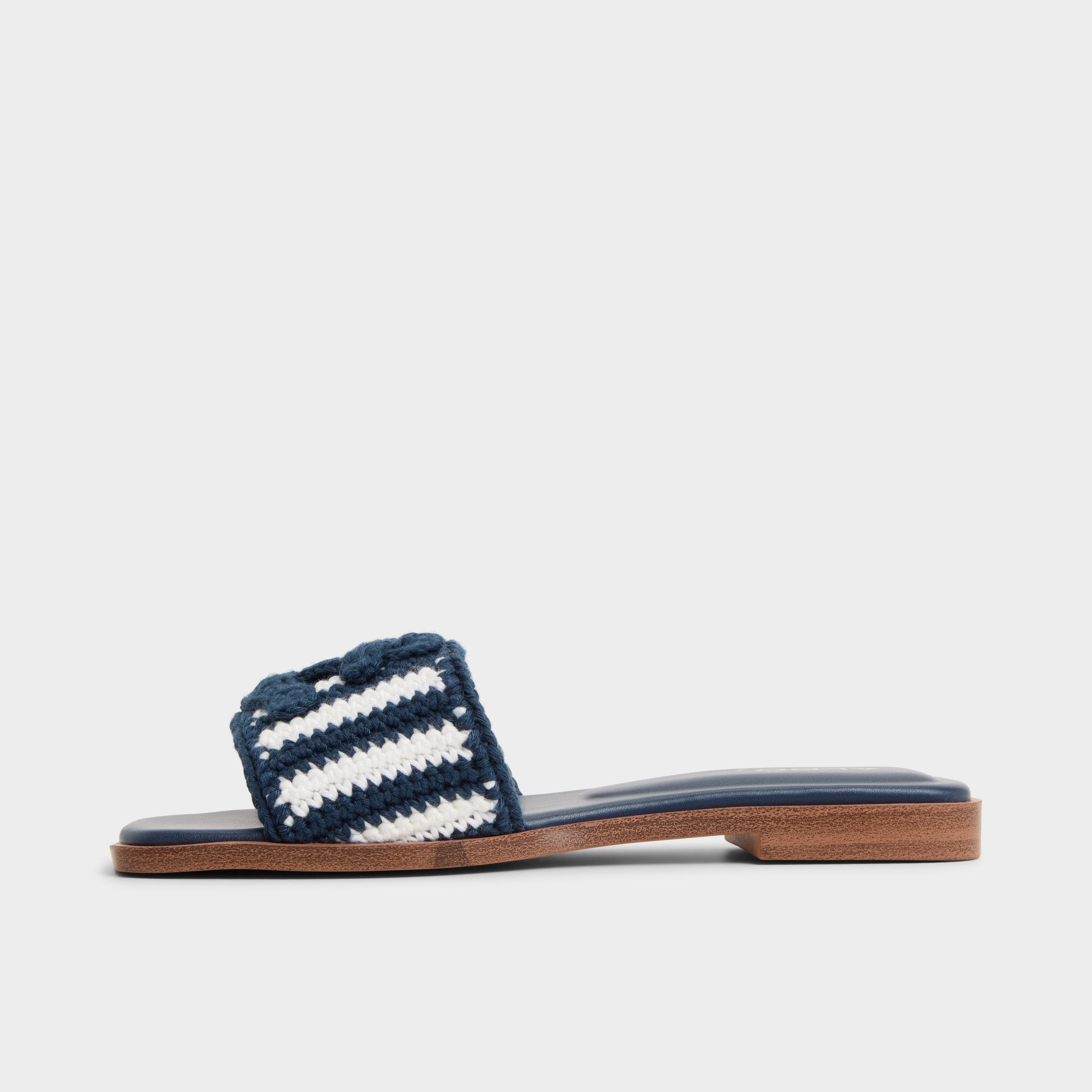 Aldo Sabbia Blue Combo Women's Flats - Slide sandal Blue Combo