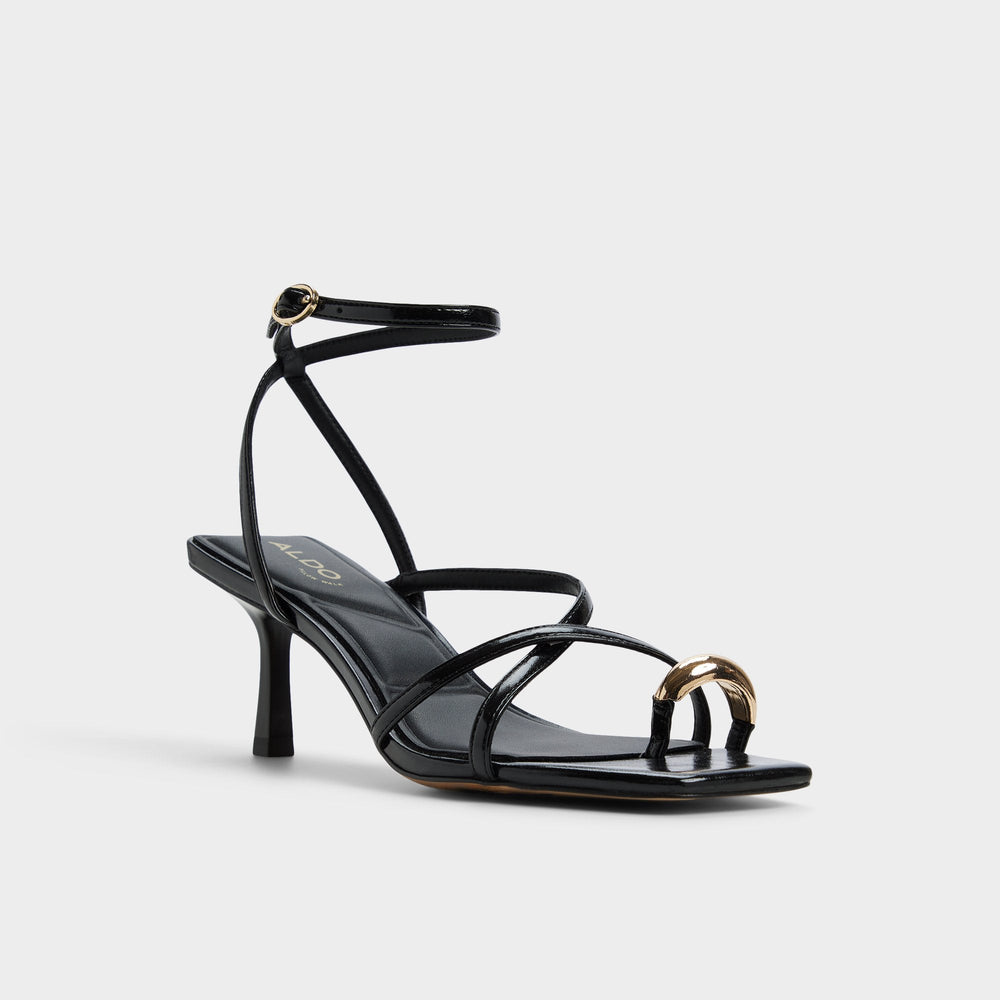 Aldo Elodiah Black Women's Travel essentials - Strappy heeled sandal, Stiletto heel Black