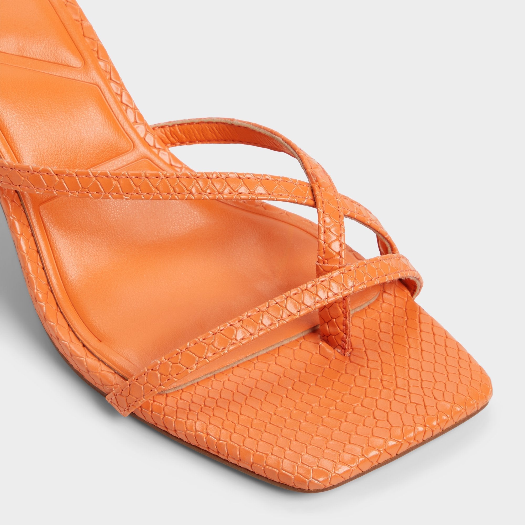 Aldo Calypsa Medium Orange Women's Heeled mules - Strappy heeled sandal Medium Orange