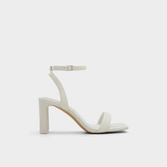 Aldo Aurorai White/Bone Women's Strappy sandals - Strappy heeled sandal, Block heel White/Bone