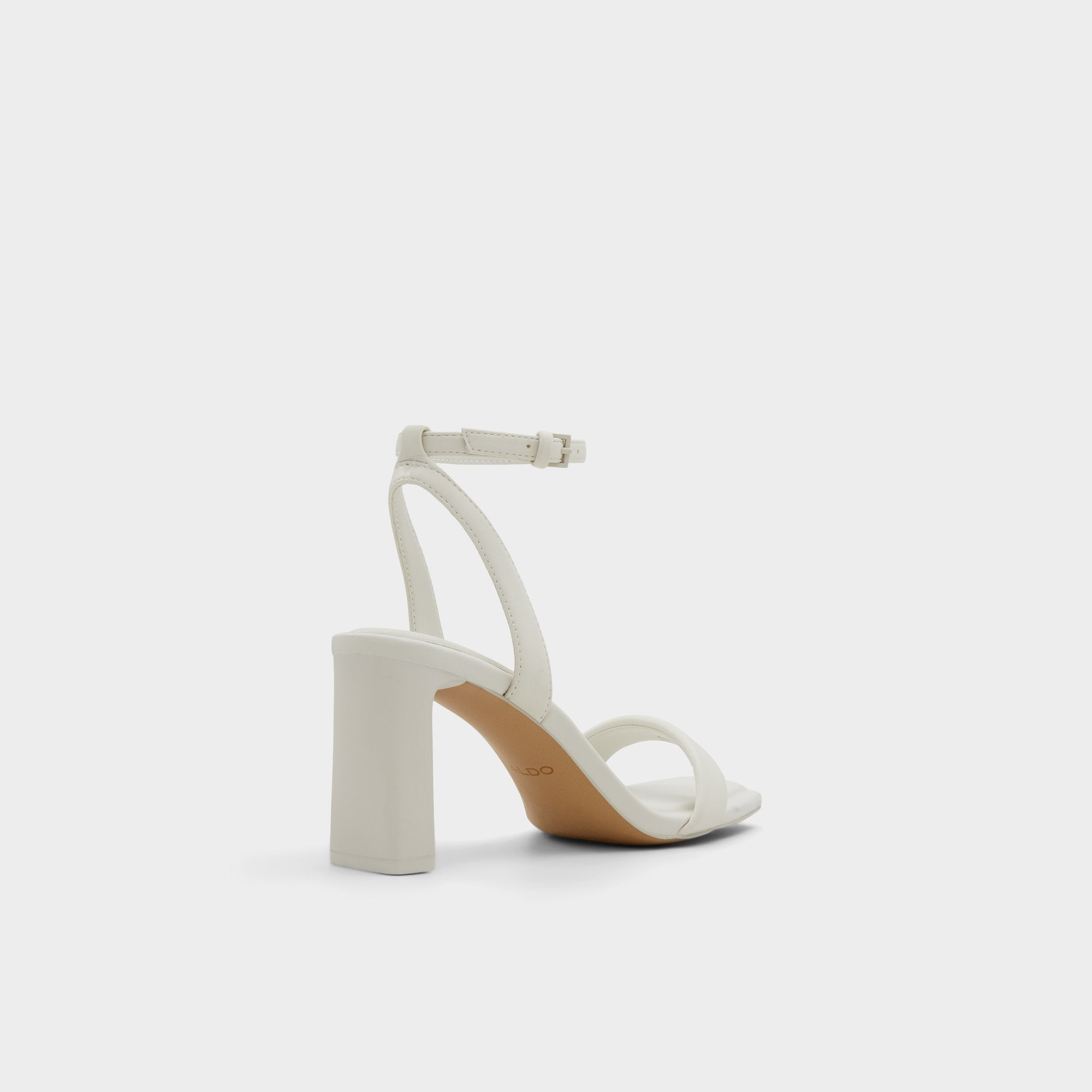 Aldo Aurorai White/Bone Women's Strappy sandals - Strappy heeled sandal, Block heel White/Bone