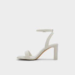 Aldo Aurorai White/Bone Women's Strappy sandals - Strappy heeled sandal, Block heel White/Bone