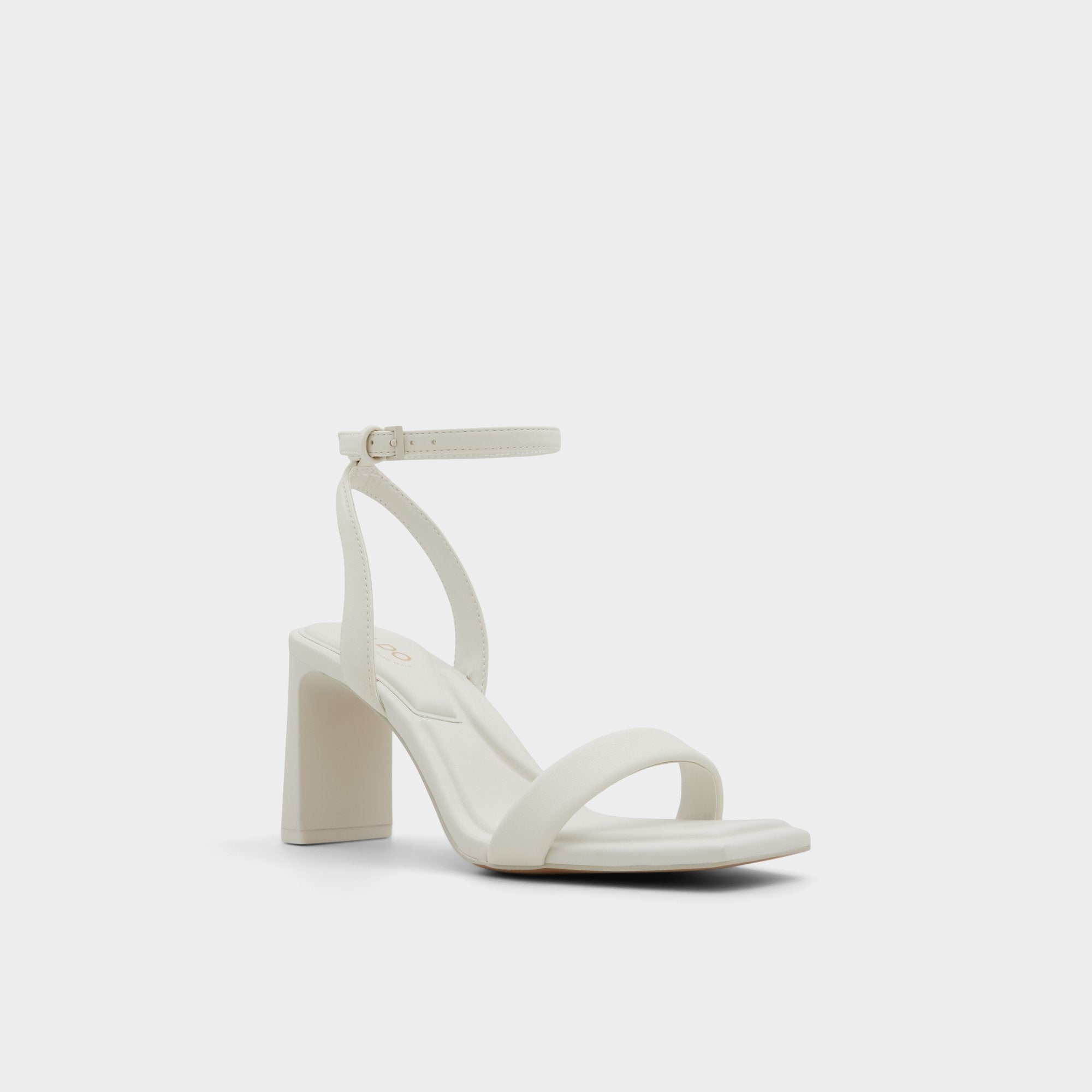 Aldo Aurorai White/Bone Women's Strappy sandals - Strappy heeled sandal, Block heel White/Bone