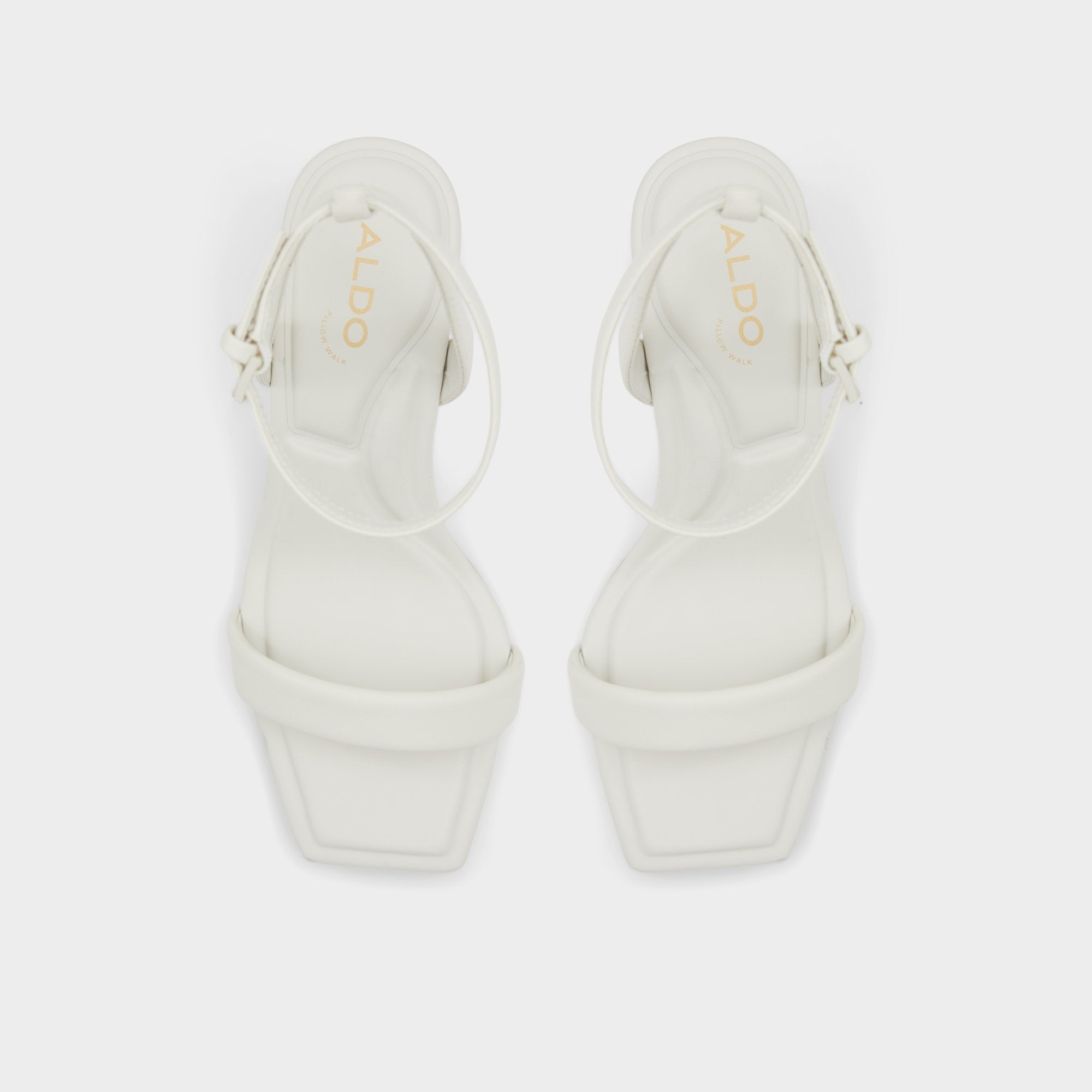 Aldo Aurorai White/Bone Women's Strappy sandals - Strappy heeled sandal, Block heel White/Bone