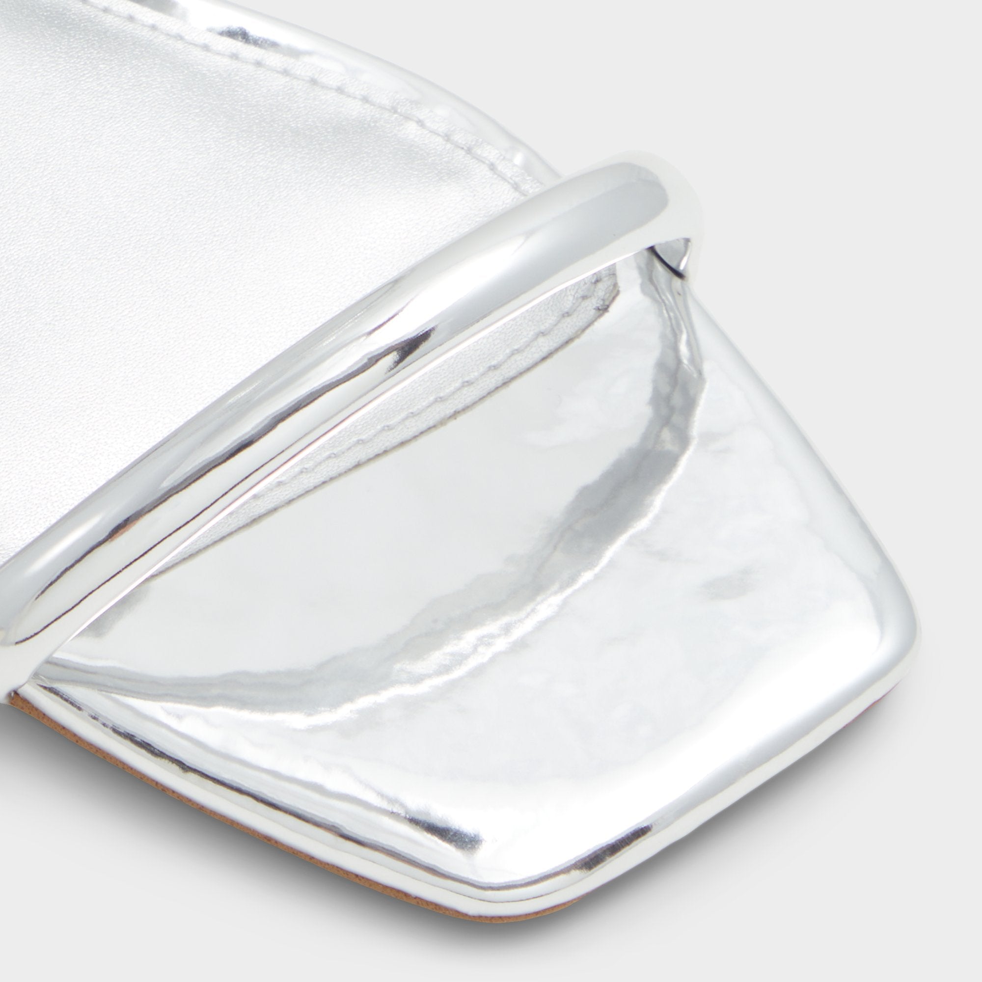 Aldo Spinna in Silver - Strappy sandal, Block heel Silver
