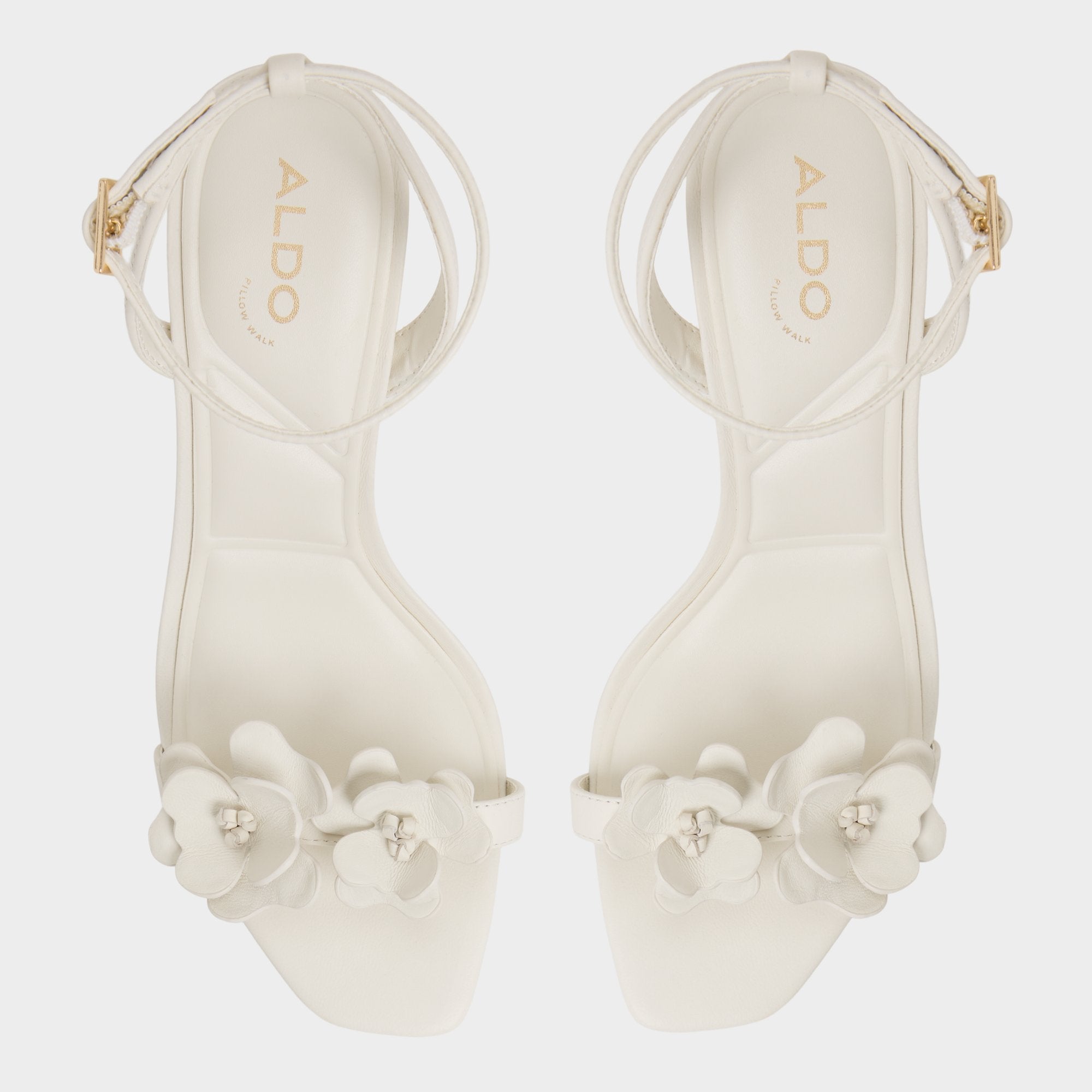 Aldo Daisylily White/Bone Women's Heeled sandals - Strappy heeled sandal, Stiletto heel White/bone