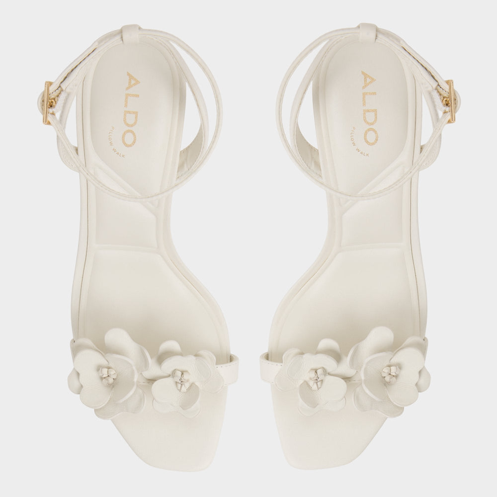 Aldo Daisylily White/Bone Women's Heeled sandals - Strappy heeled sandal, Stiletto heel White/bone