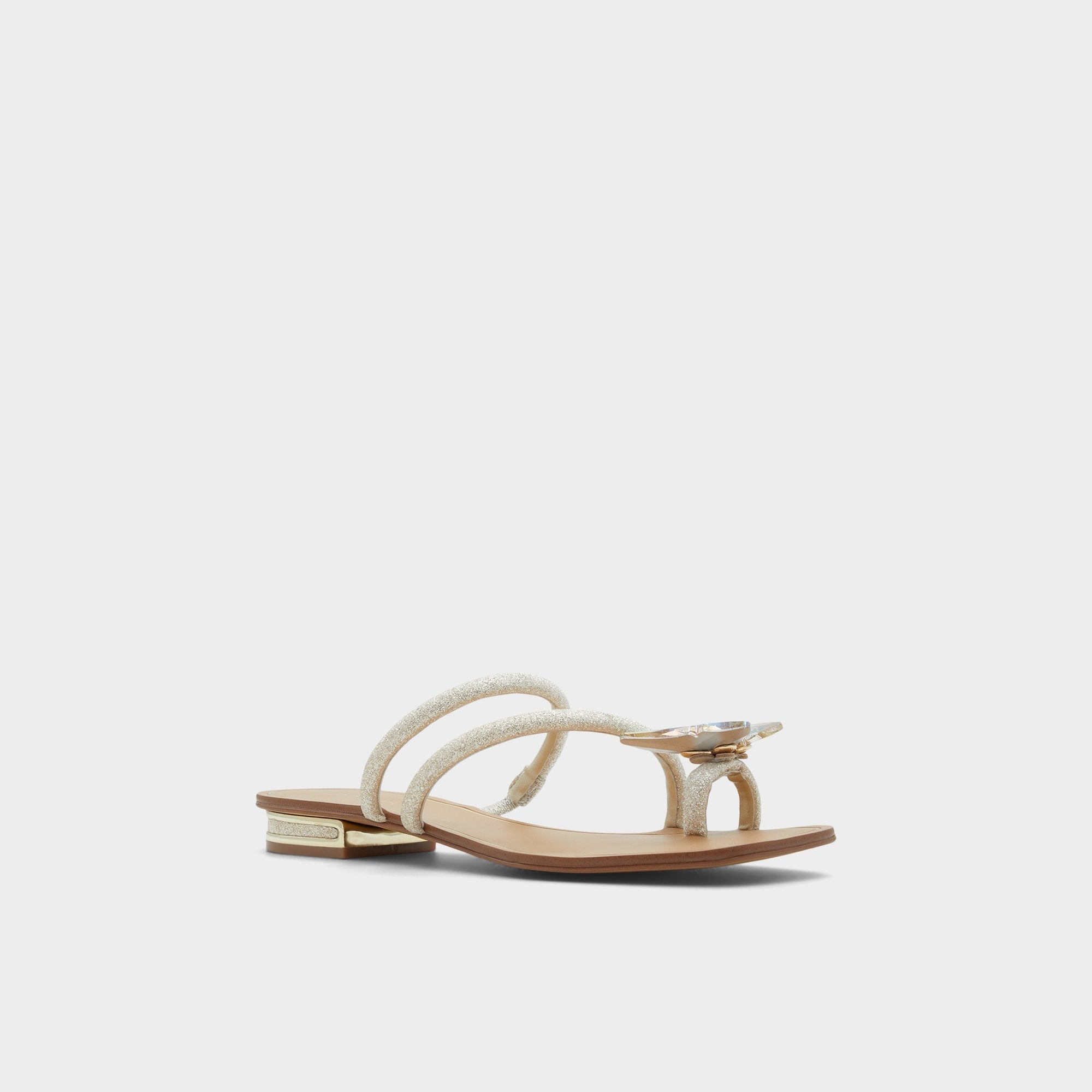 Aldo Garberia Silver Women's Flats - Flip flop Silver