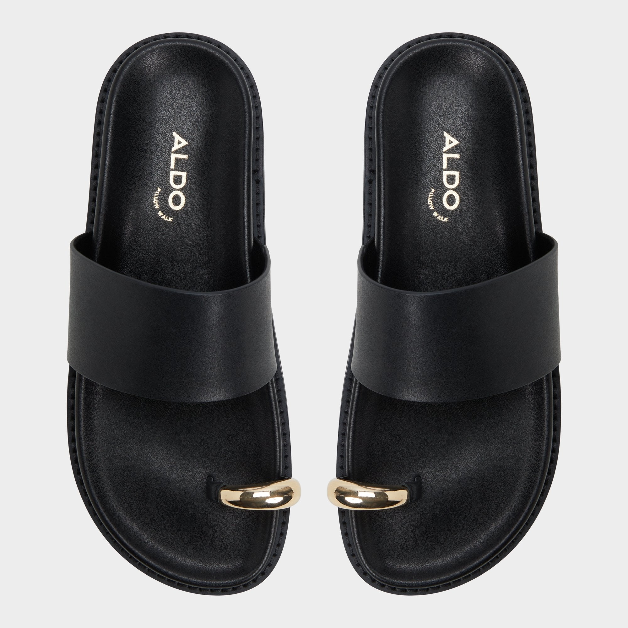 Aldo Beachstroll Black Women's Footbed sandals - Footbed sandal, Footbed sandal Black