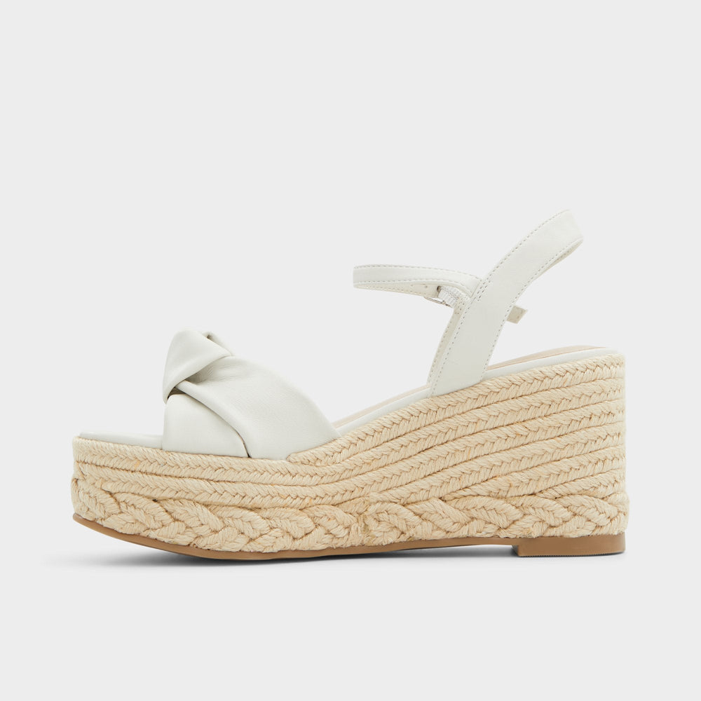 Aldo Annamarie White Women's Wedges - Wedge sandal, Wedge heel White