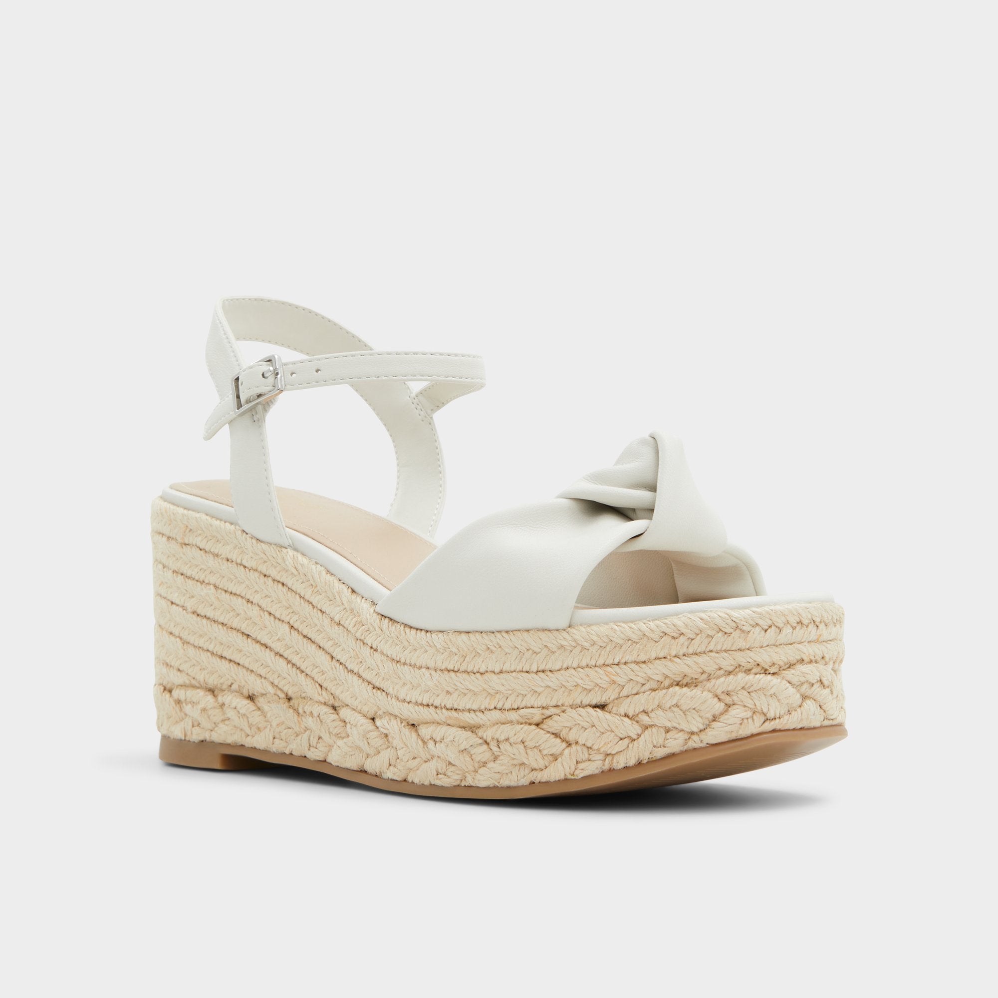 Aldo Annamarie White Women's Wedges - Wedge sandal, Wedge heel White