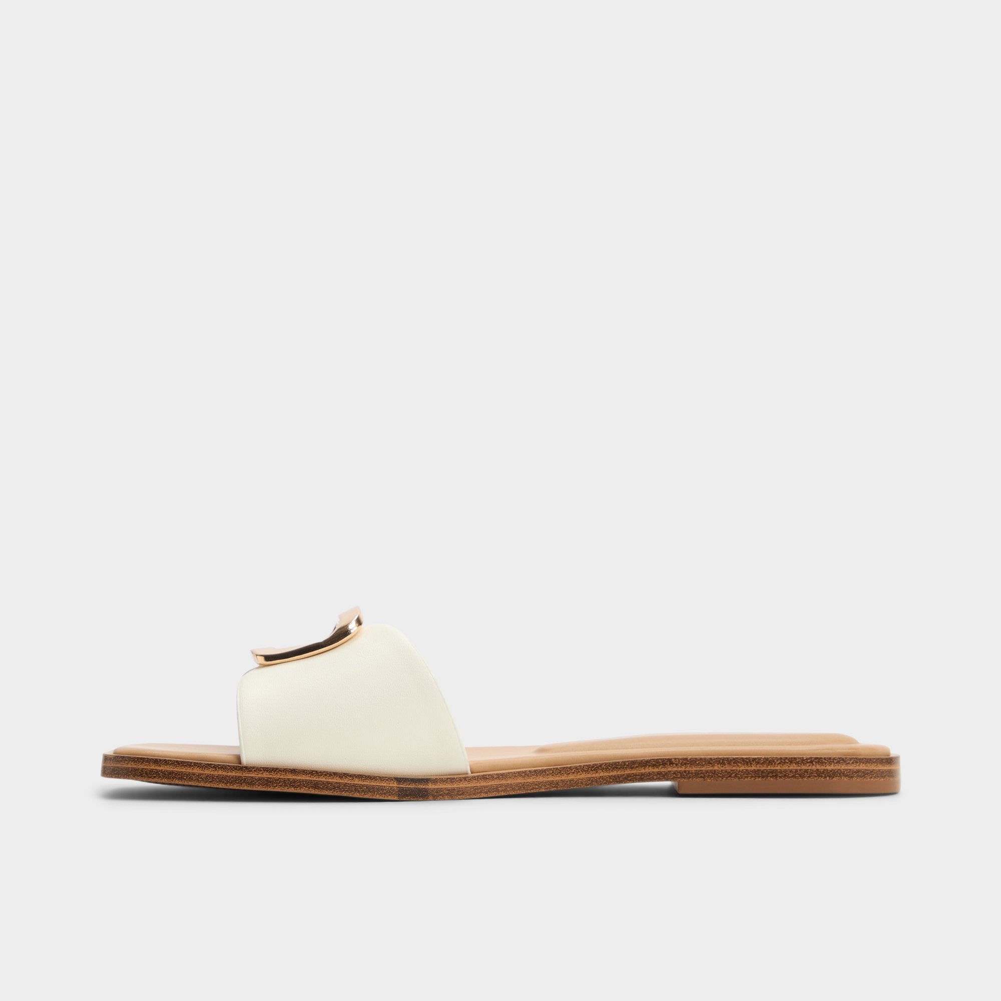 Aldo Tidella White Women's Flats - Slide sandal White
